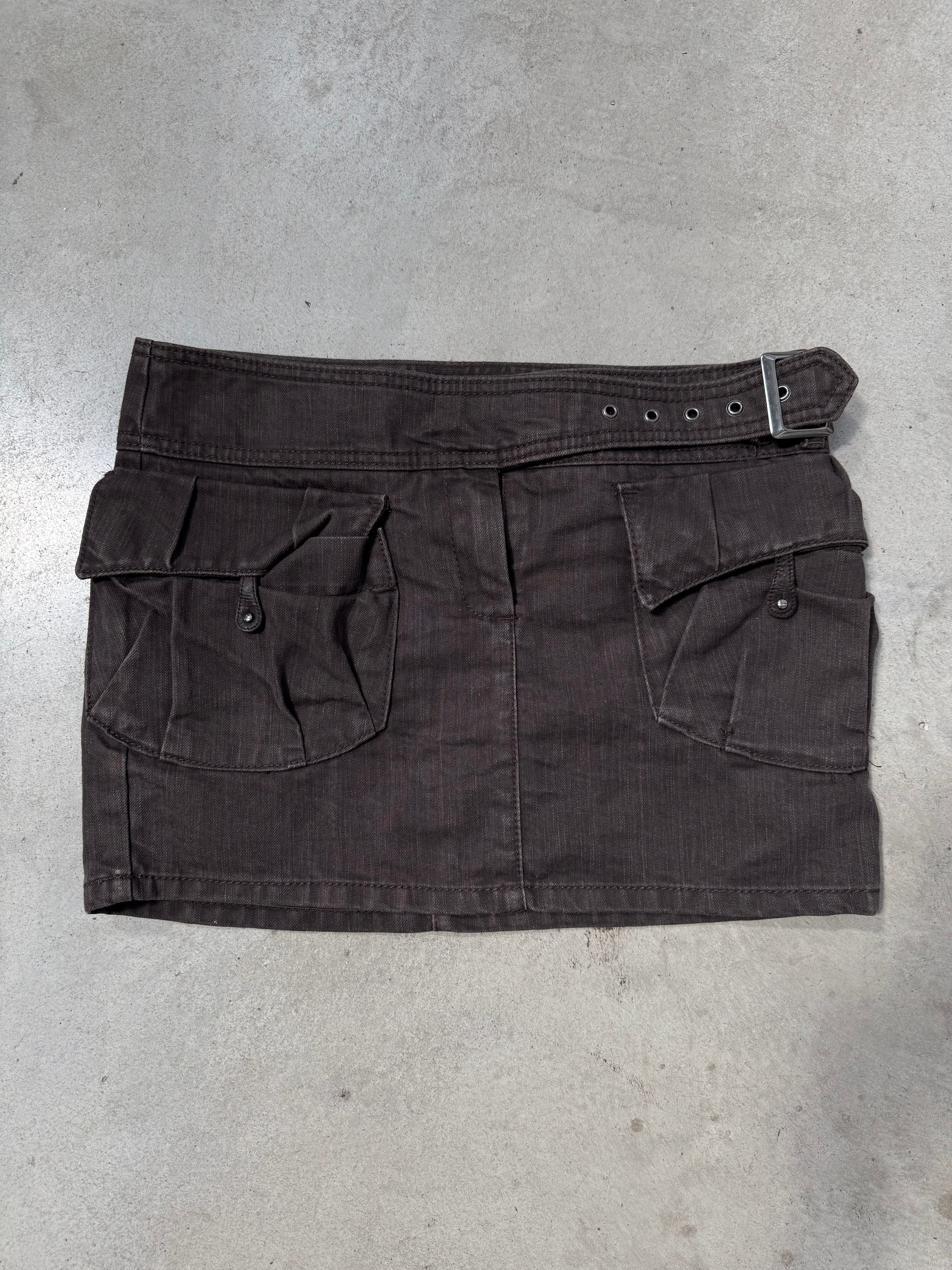 Vintage Sisley Black Mini Skirt M