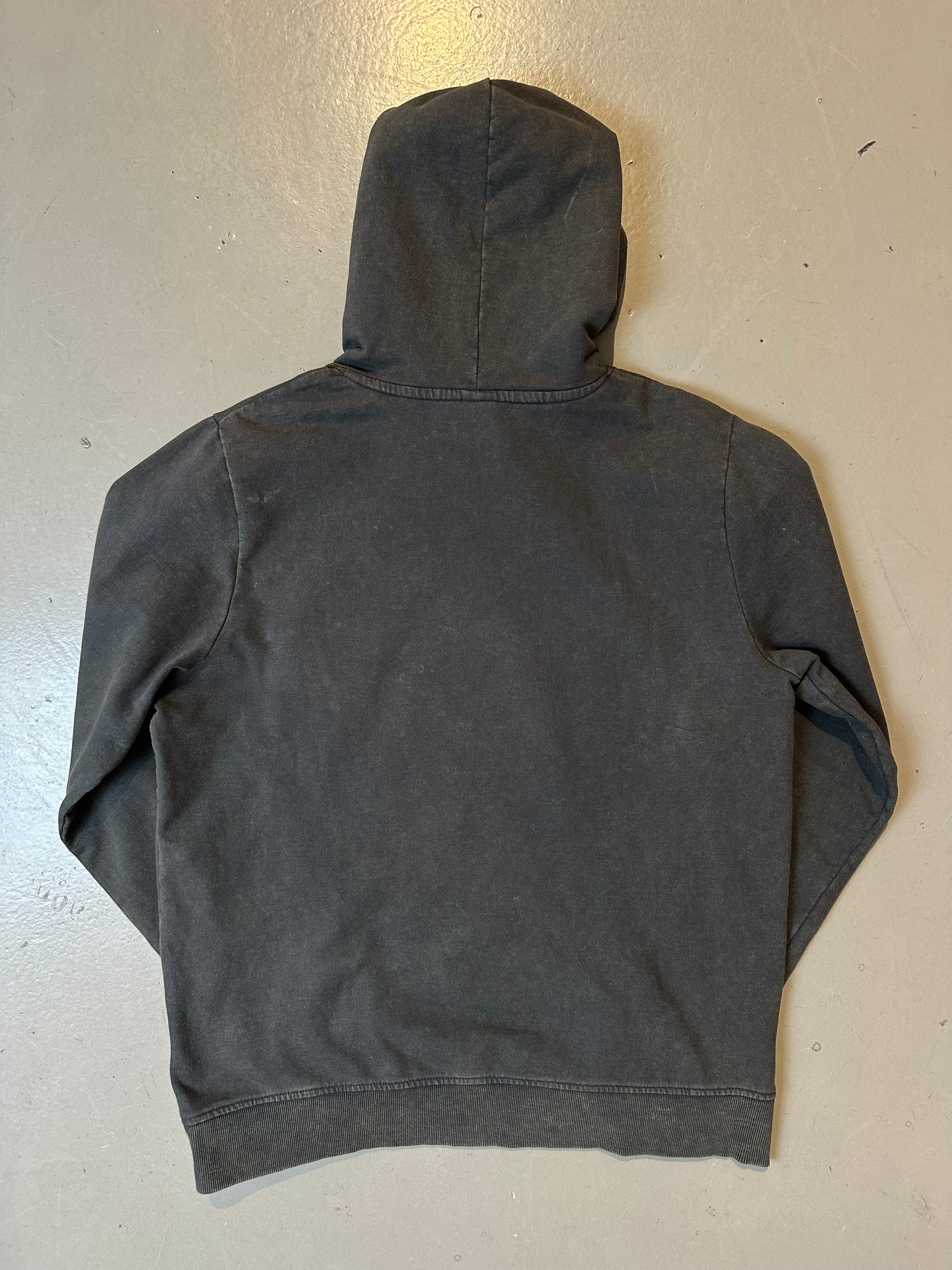 Vintage Grey Washed ACDC Hoodie L/XL