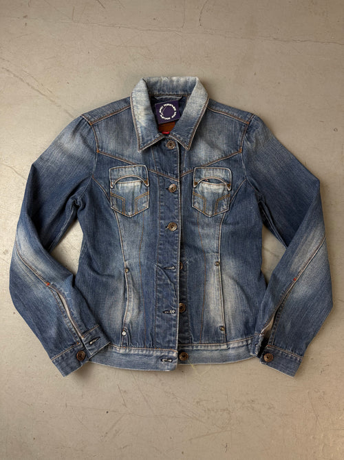 Vintage Miss Sixty Denim Jacket für Damen. Y2K Second Hand 2000s Fashion