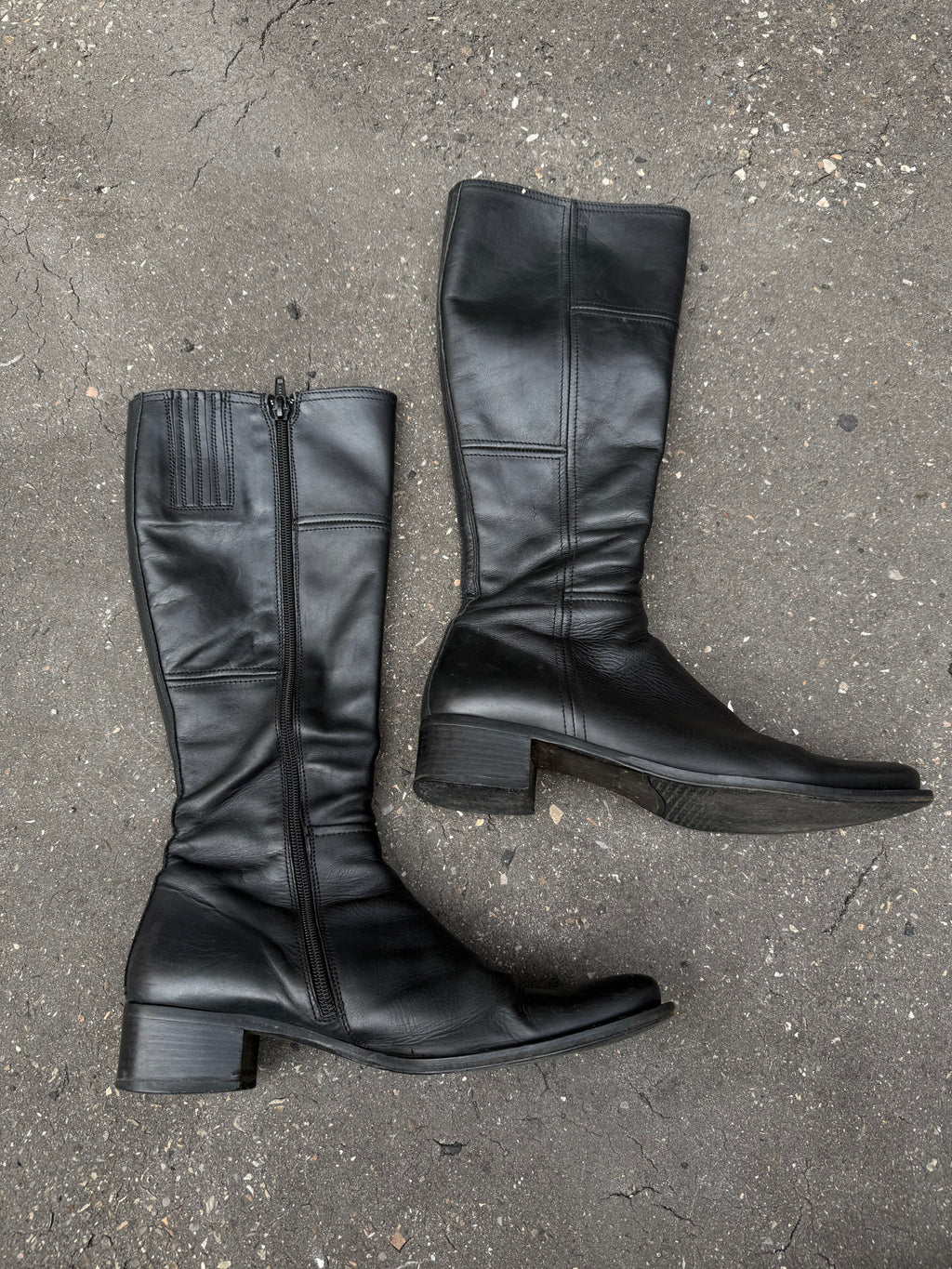 Vintage Nero Giardini Black Leather Boots 37,5