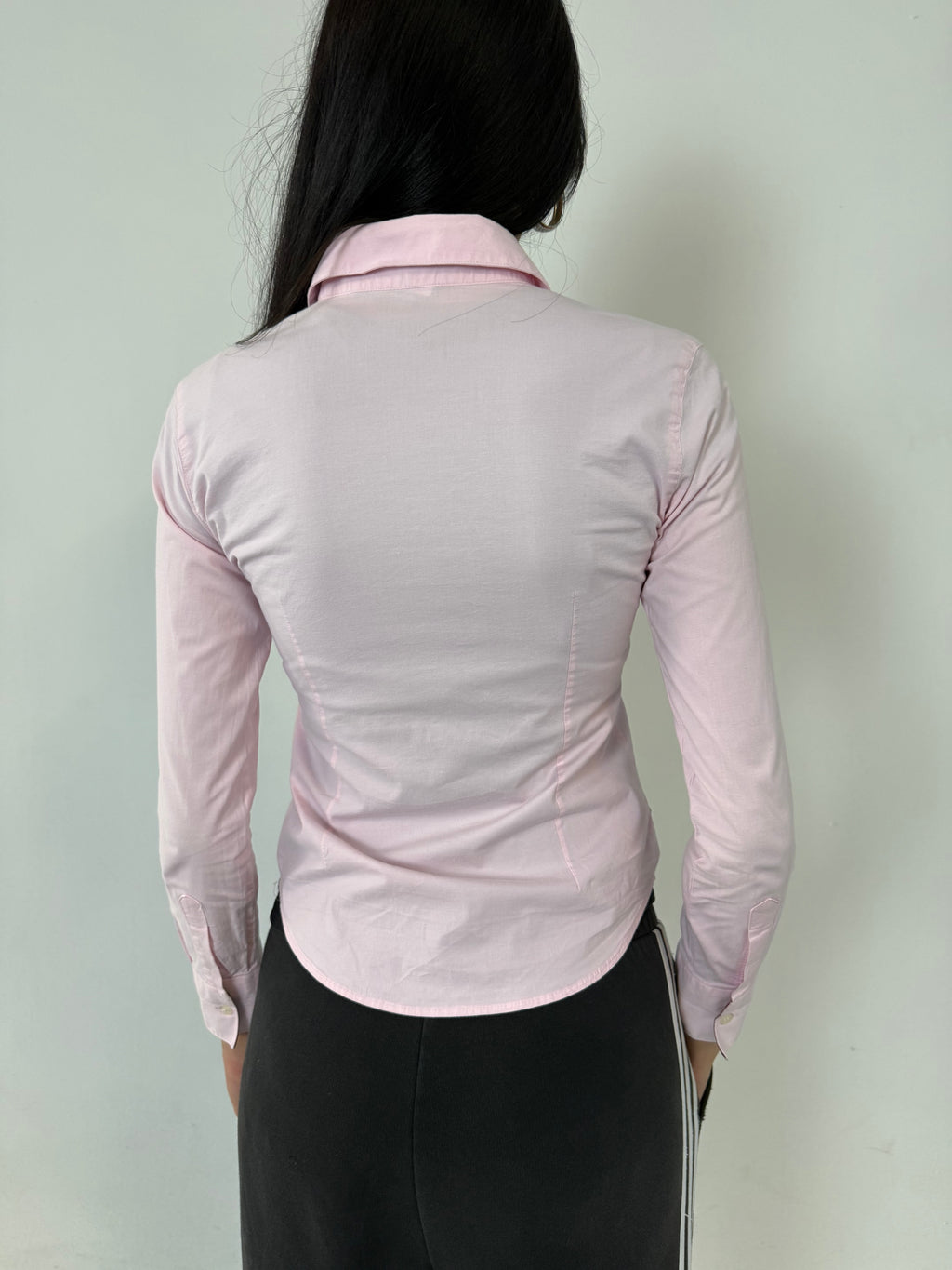 Vintage Burberry Pink Button Up Shirt XS