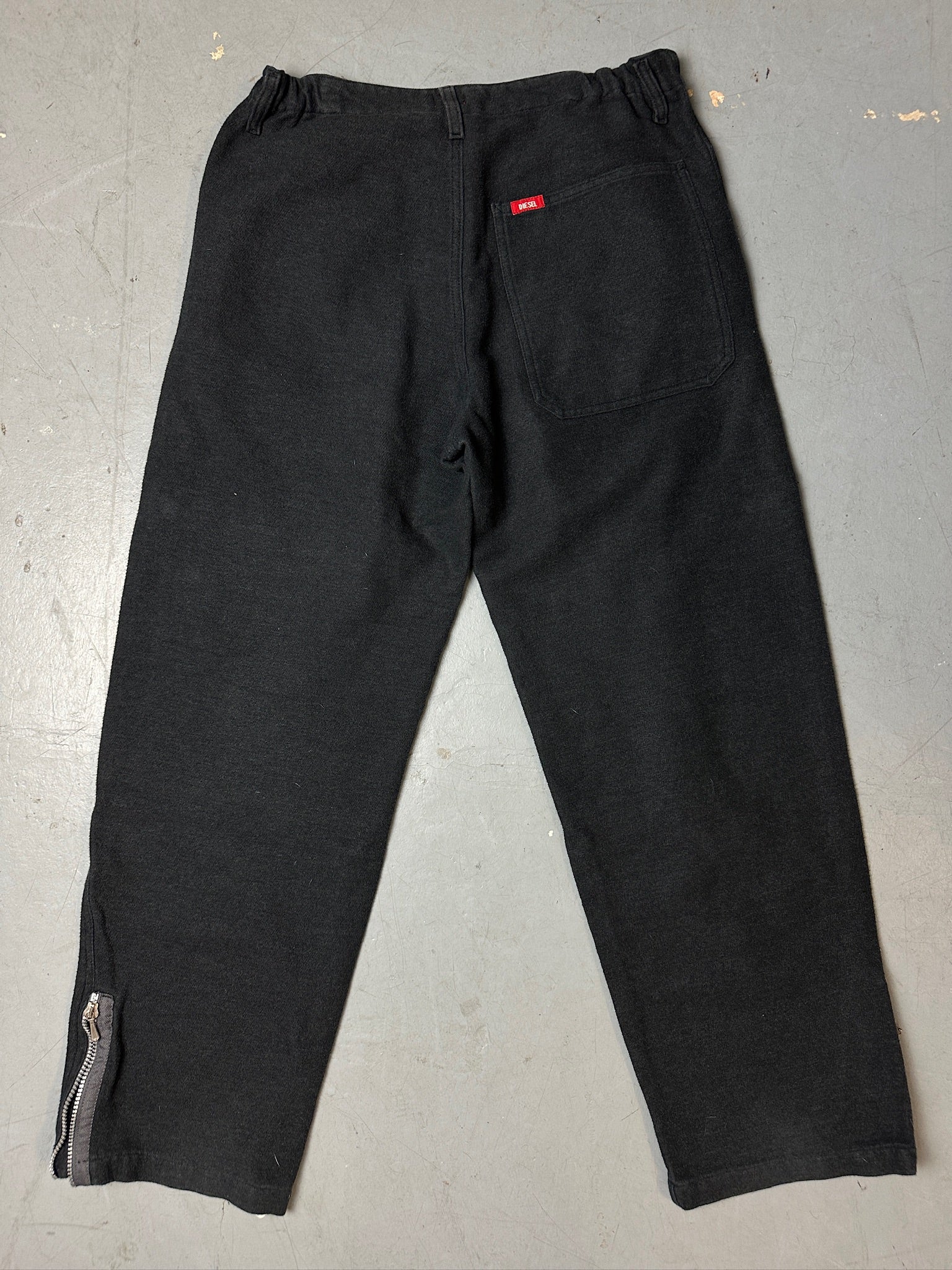 Vintage Diesel Black Fleece Pants S/M