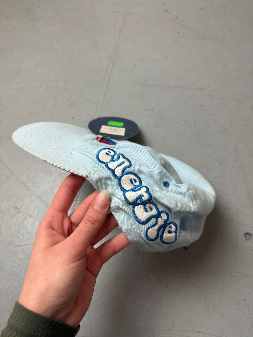 Vintage Energie Blue Cap. Unisex. Y2K Second Hand 2000s Fashion