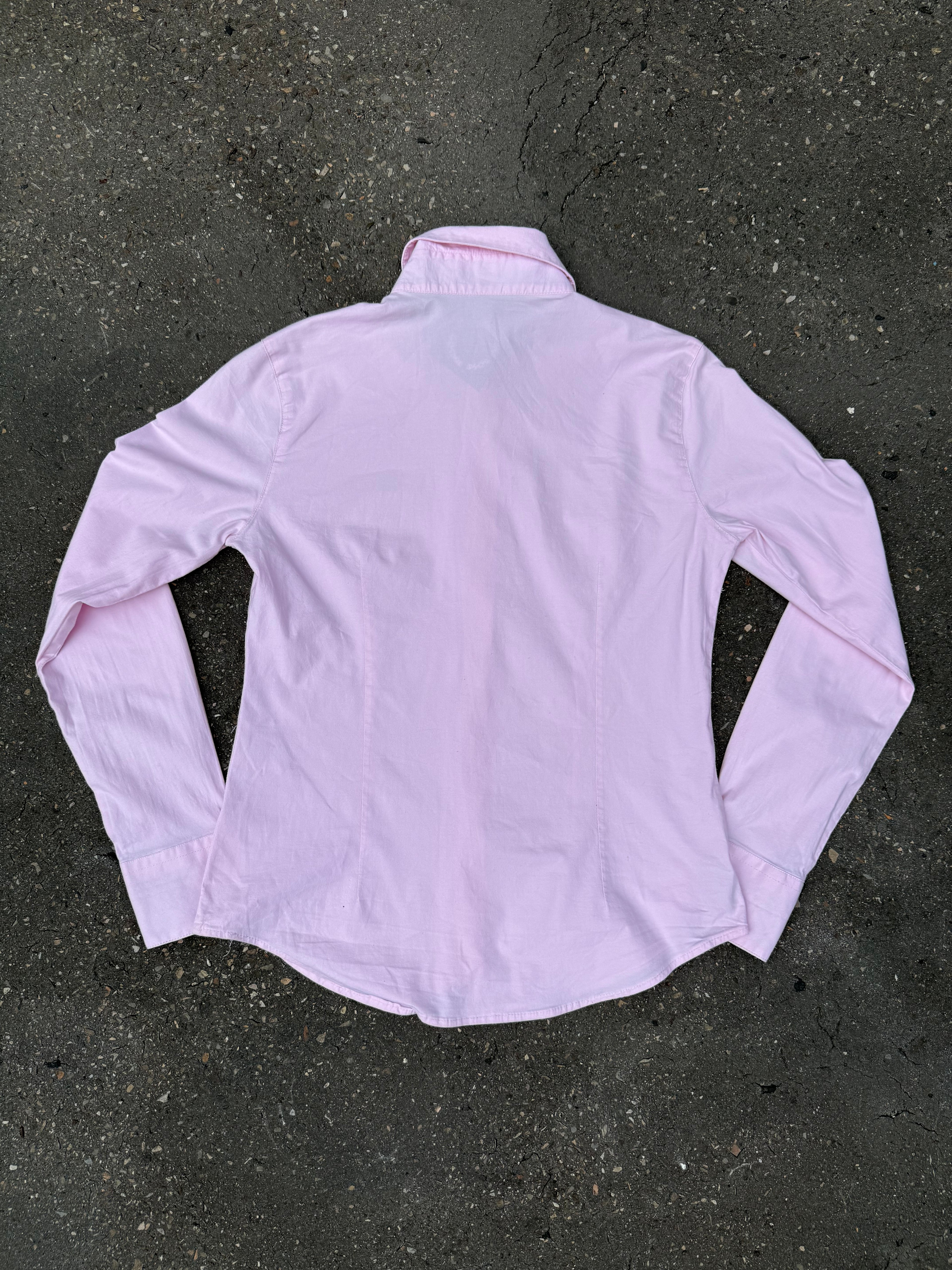 Vintage Burberry Pink Button Up Shirt XS