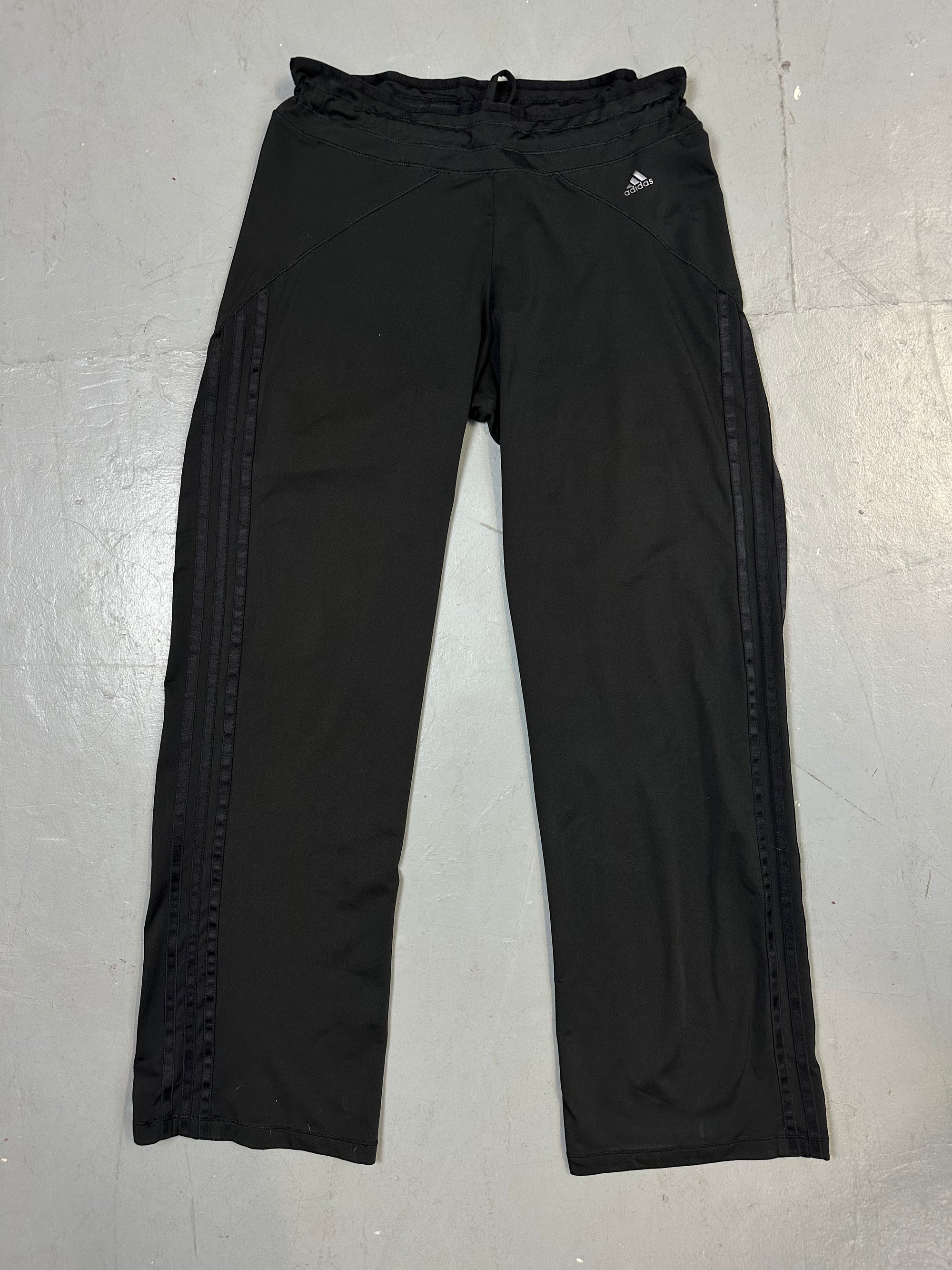 Vintage Adidas Black Trackpants S/M
