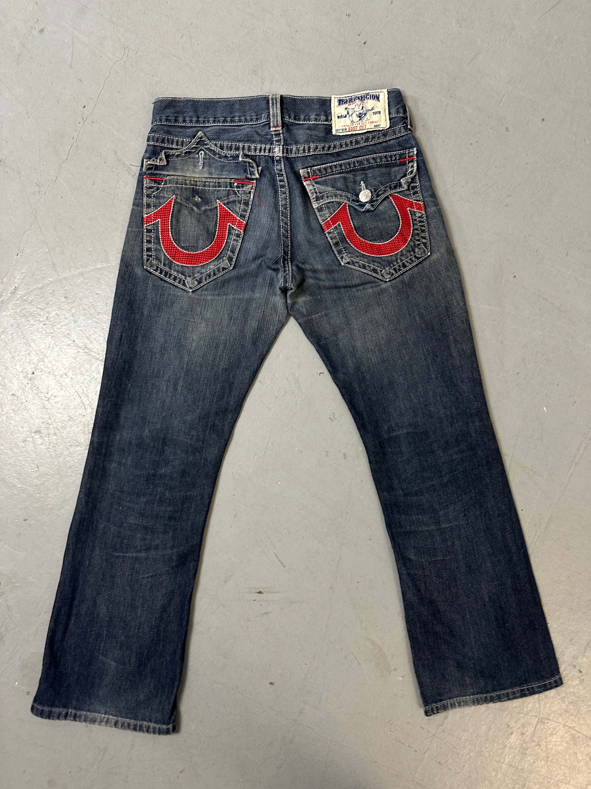 Vintage Dark True Religion with Red Details M/L