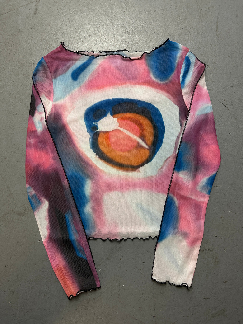 Produktbild von Vintage See-Through Longsleeve S von vorne