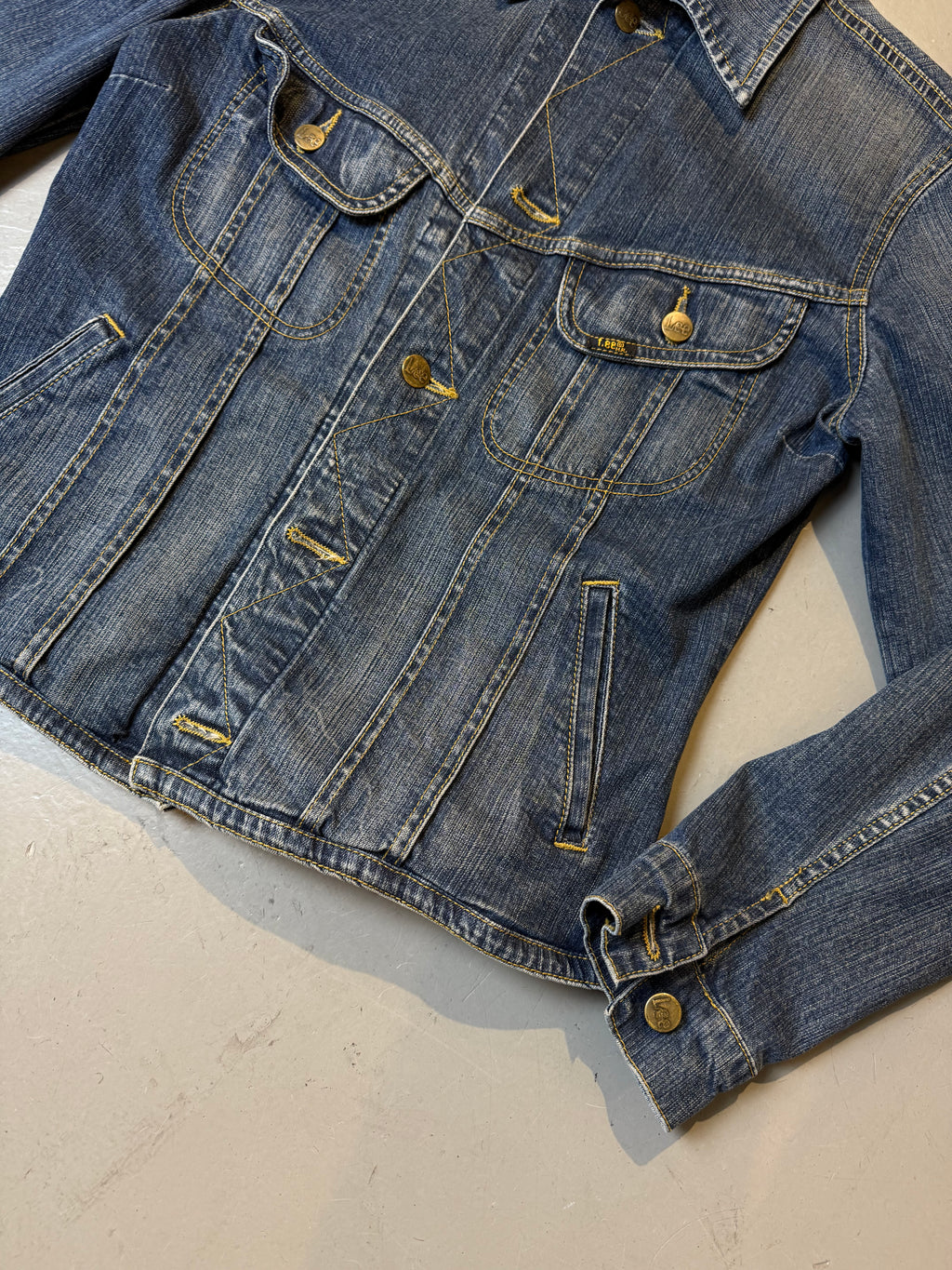 Vintage Lee Blue Washed Denim Jacket S/M