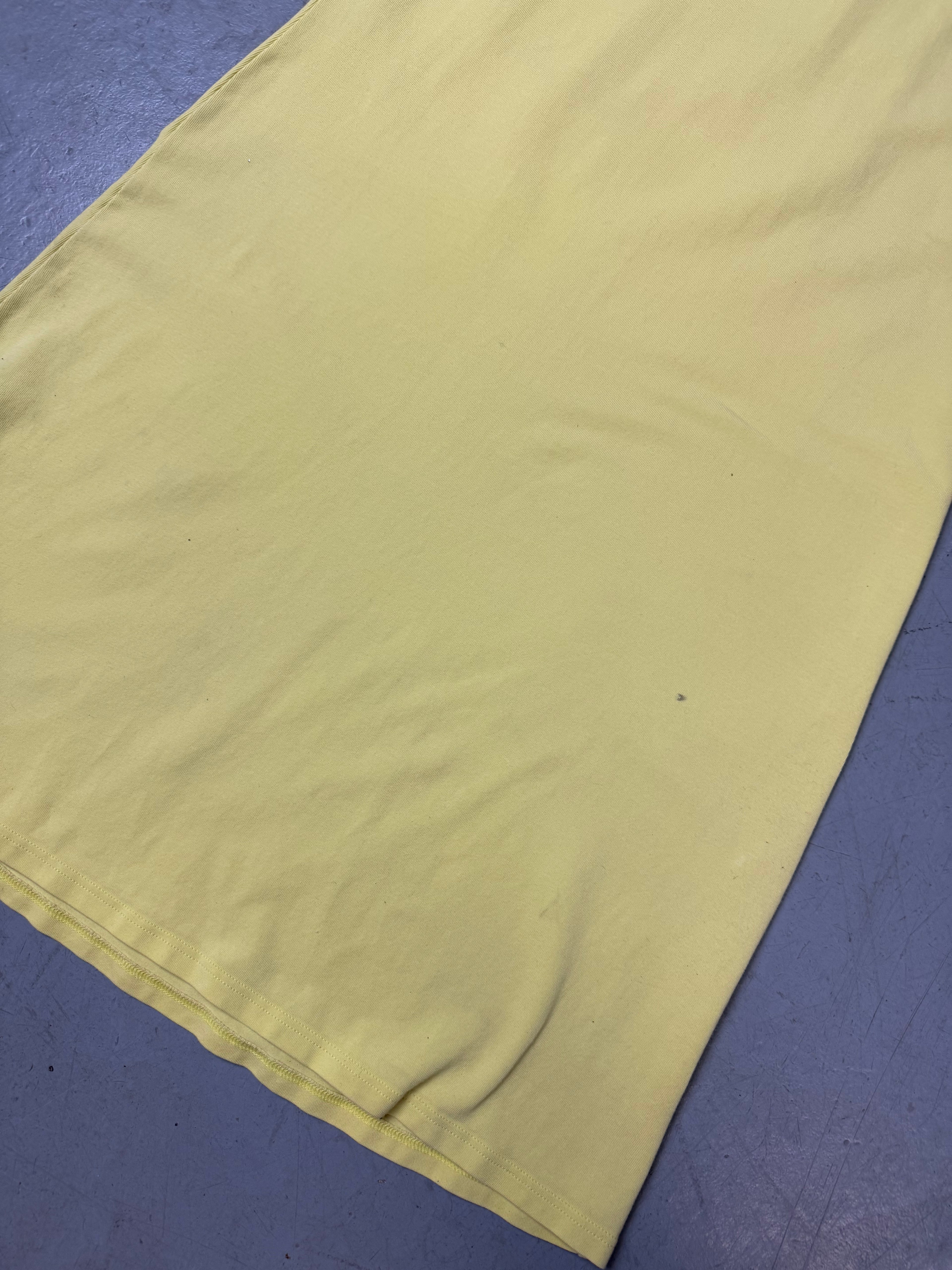 Detailbild von Vintage Just Cavalli Yellow Tank Top M von hinten 