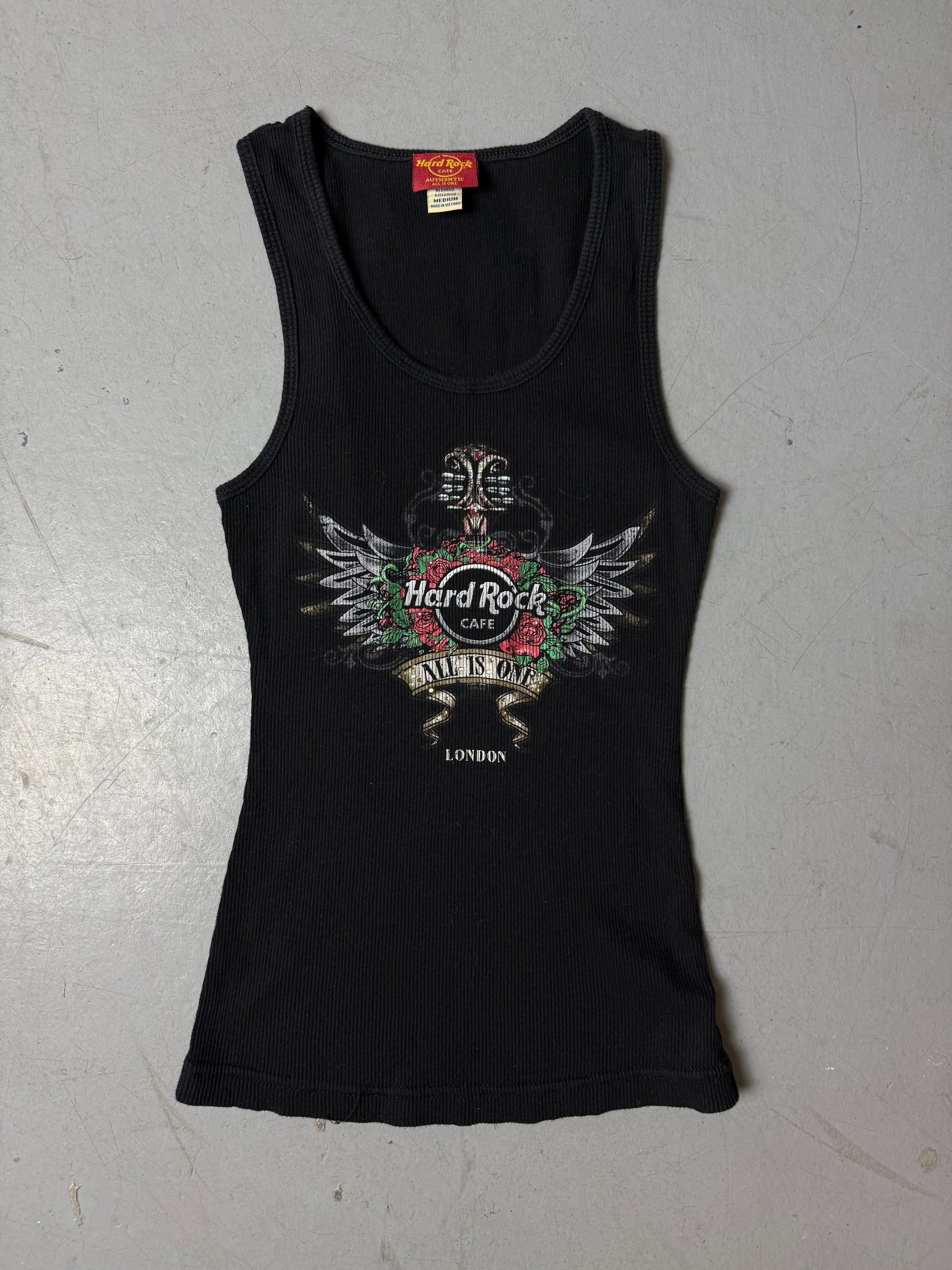 Produktbild von Vintage Hard Rock Café Tank Top XS von vorne