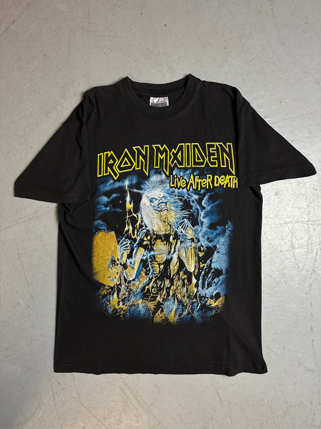 Produktbild von Vintage Iron Maiden Printed Tee L/XL von vorne