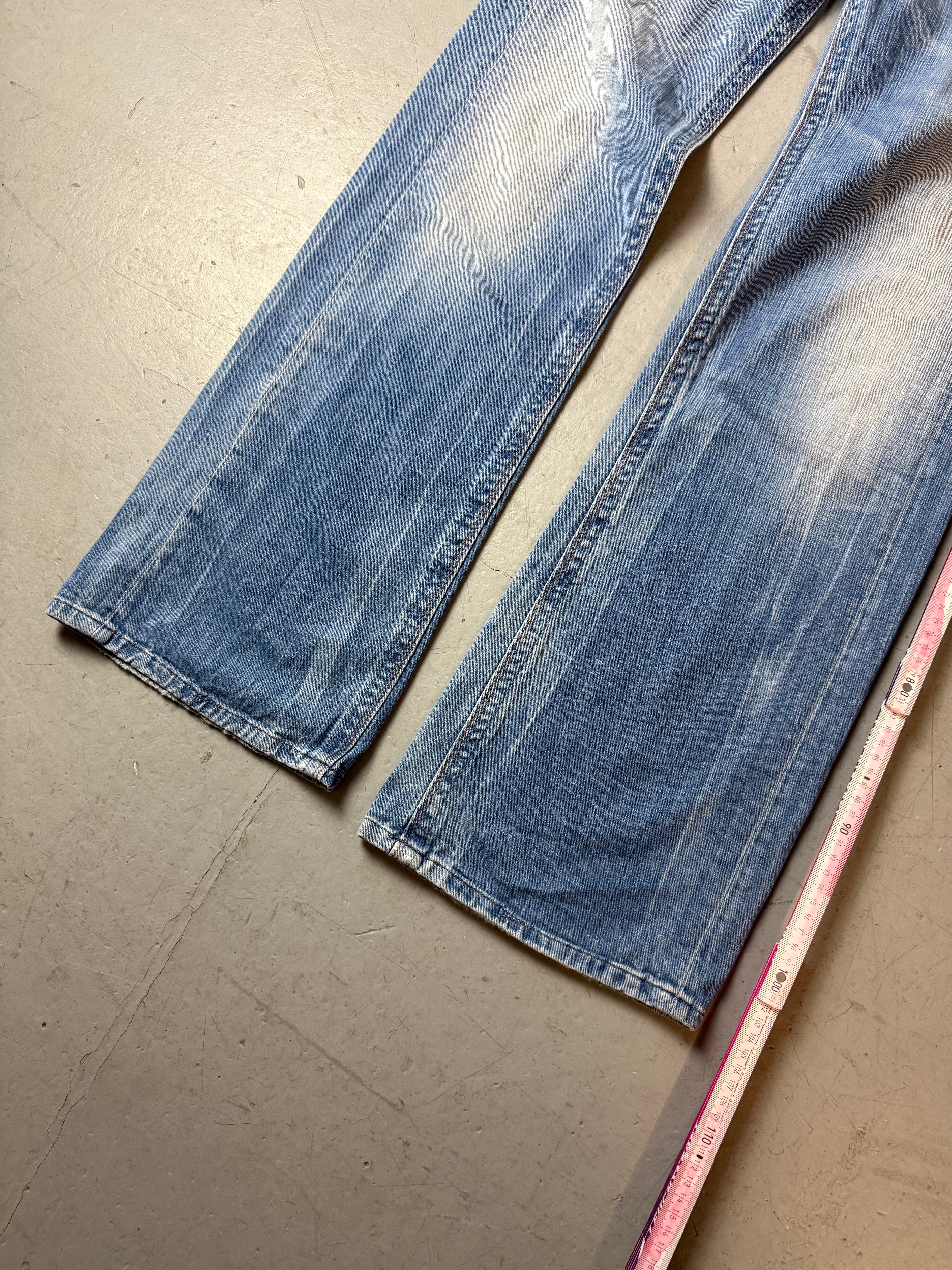 Vintage Replay Janice Low Waist Bootcut Jeans. Y2K Second Hand 2000s Fashion