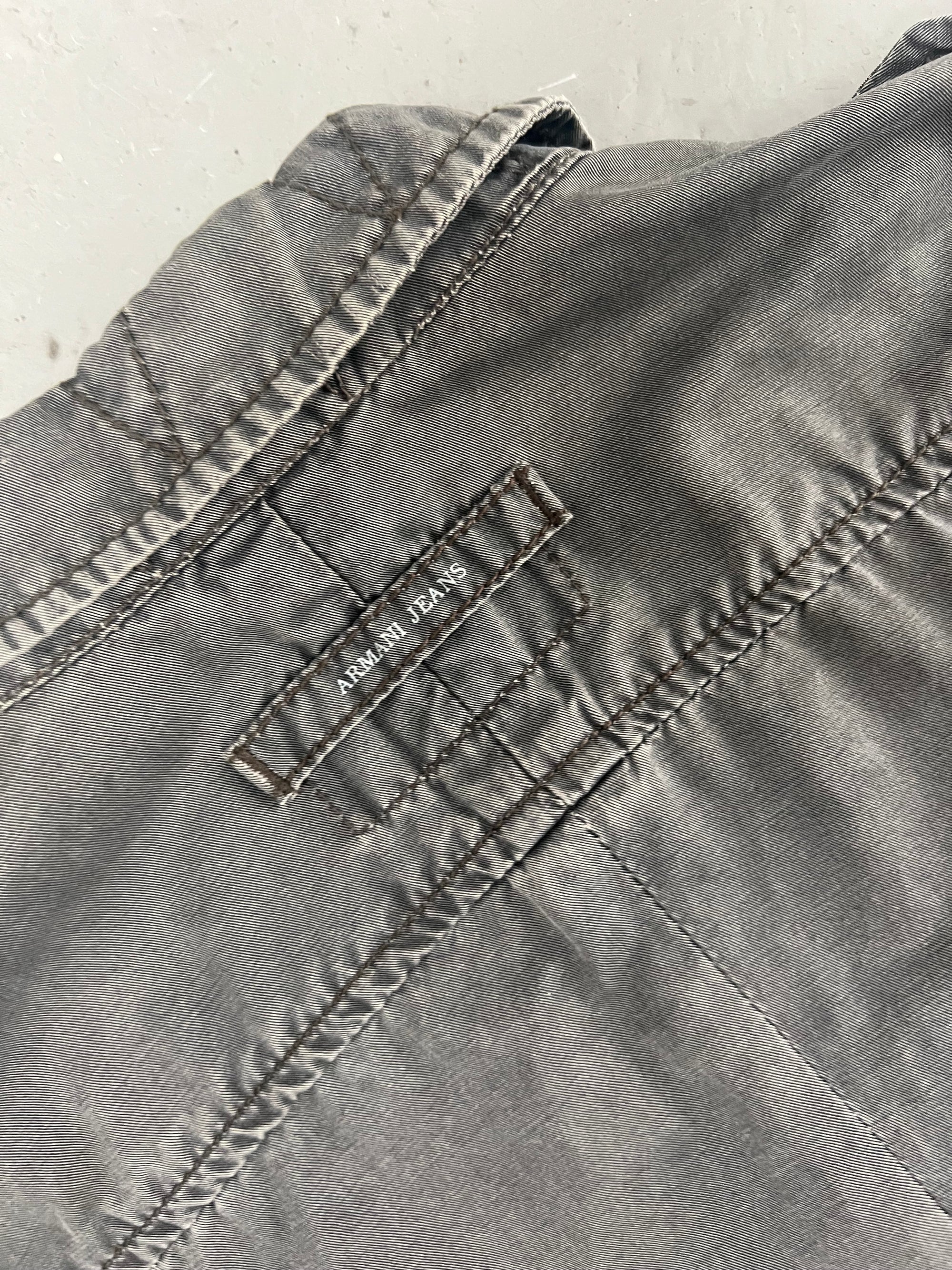Vintage Grey Armani Jeans Button Up Jacket M/L