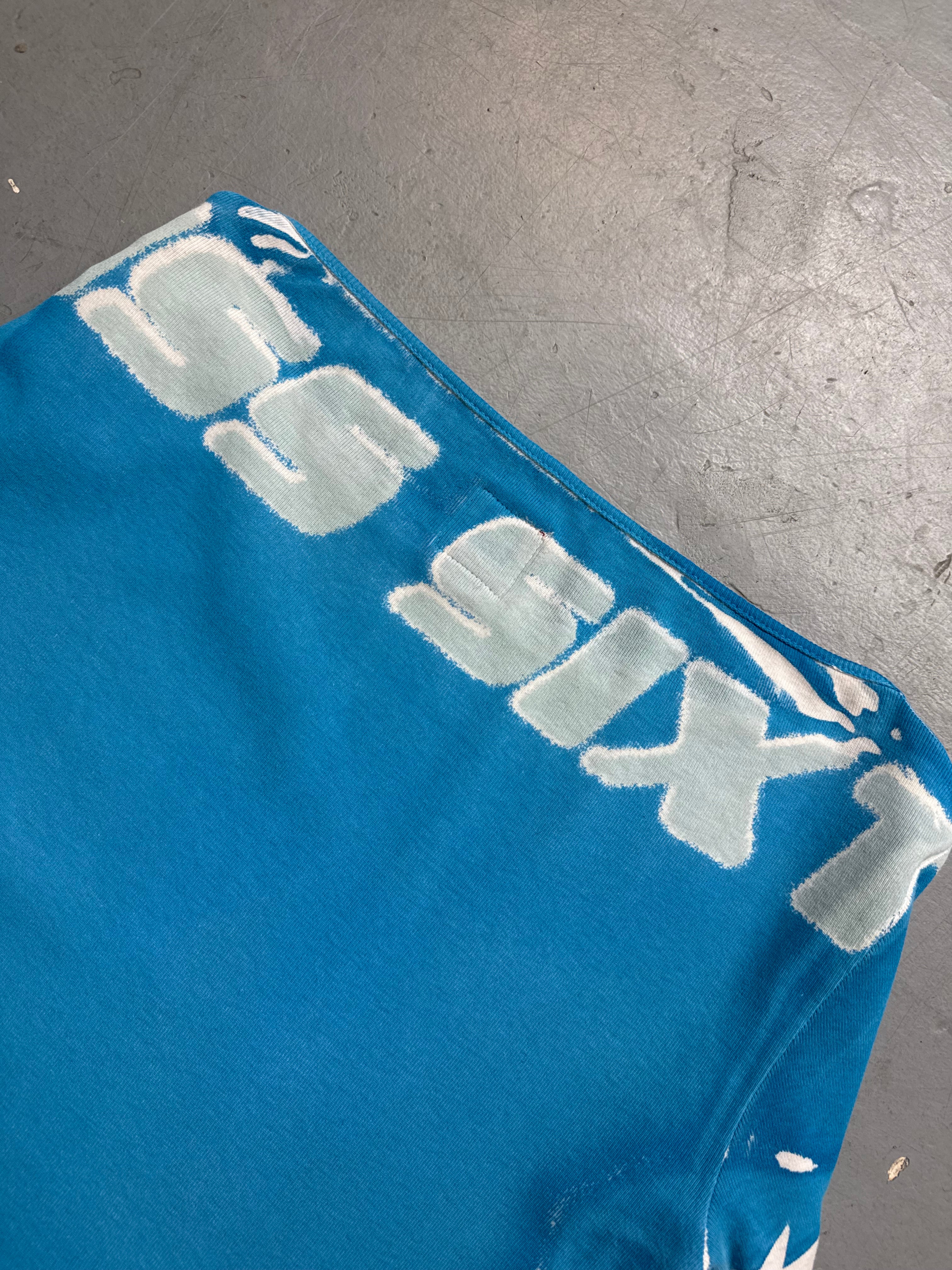 Vintage Miss Sixty Printed Longsleeve mit blauen Details für Damen. Y2K Second Hand 2000s Fashion