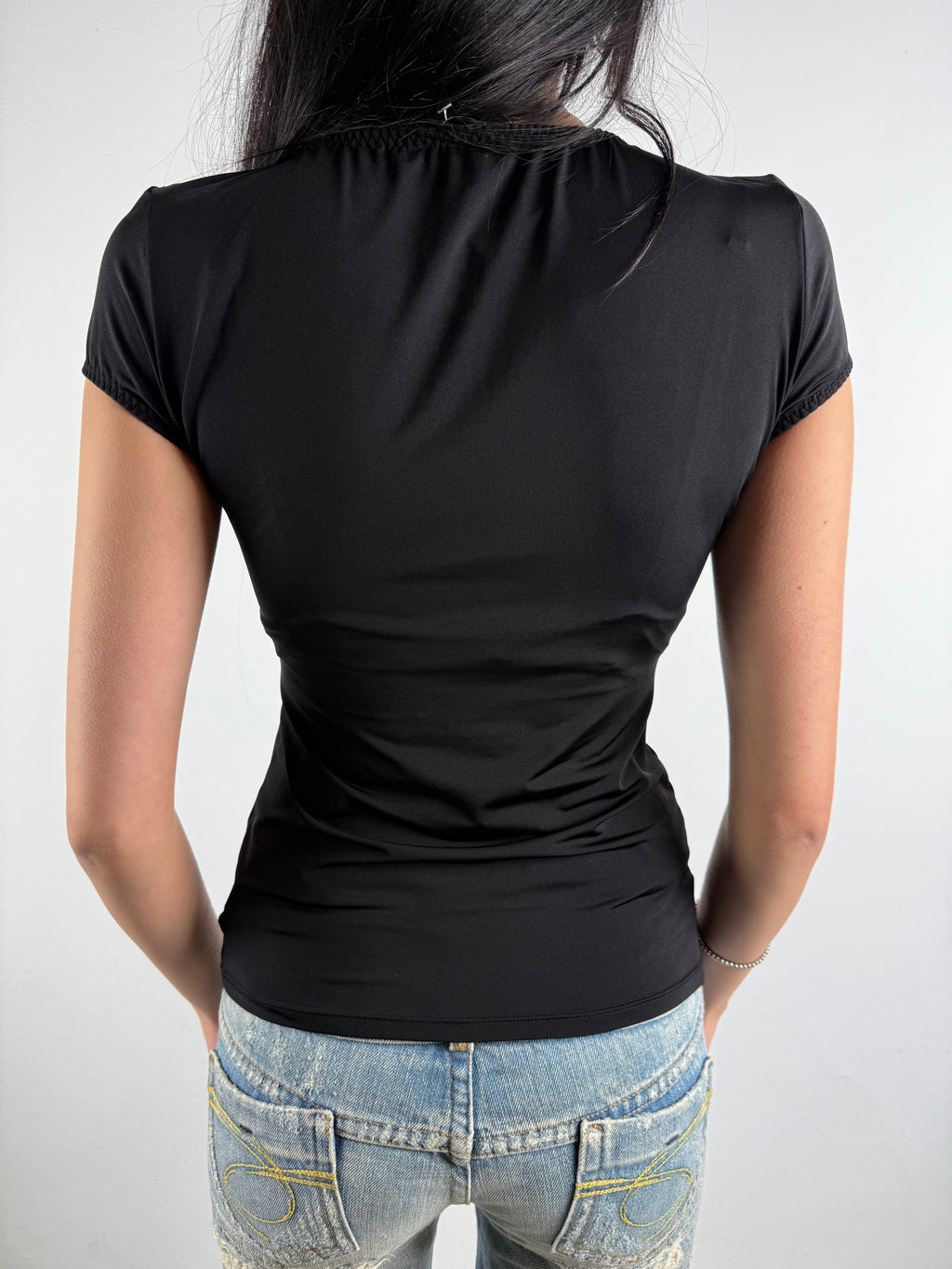 Vintage Dolce&Gabbana Black Logo Top M