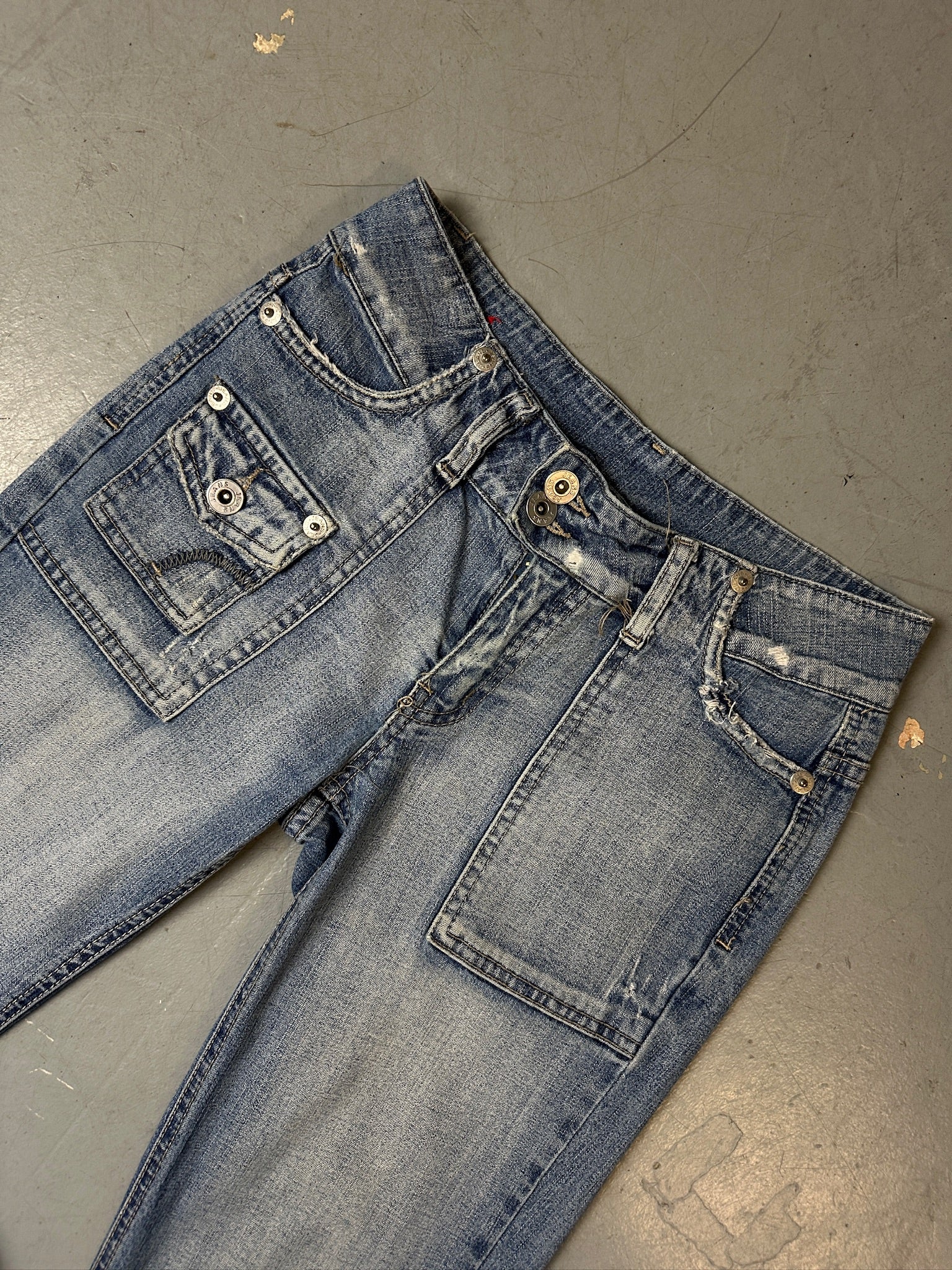 Vintage Light Blue Straight Leg Jeans XS
