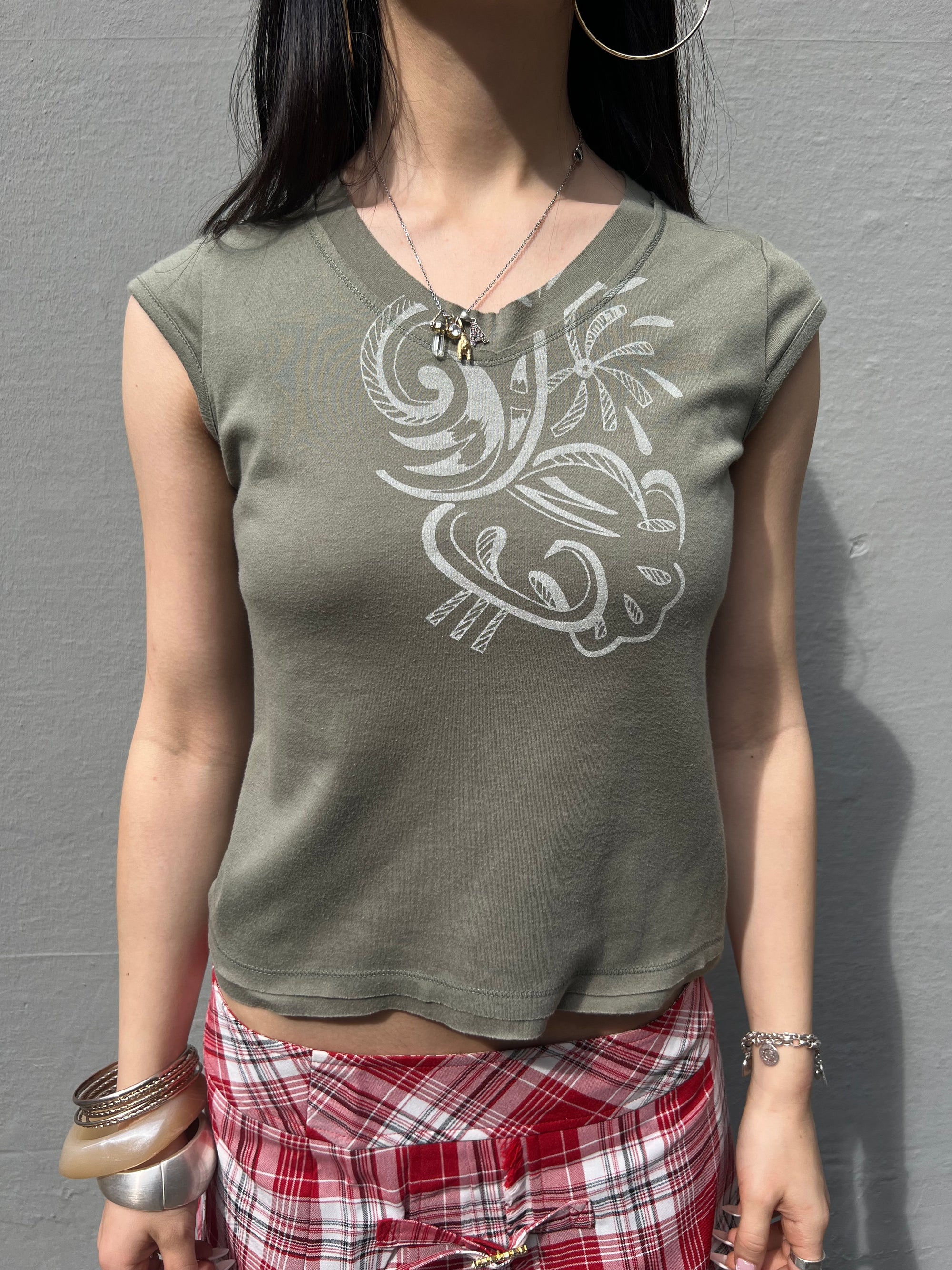 Vintage Khaki Tank Top XS/S