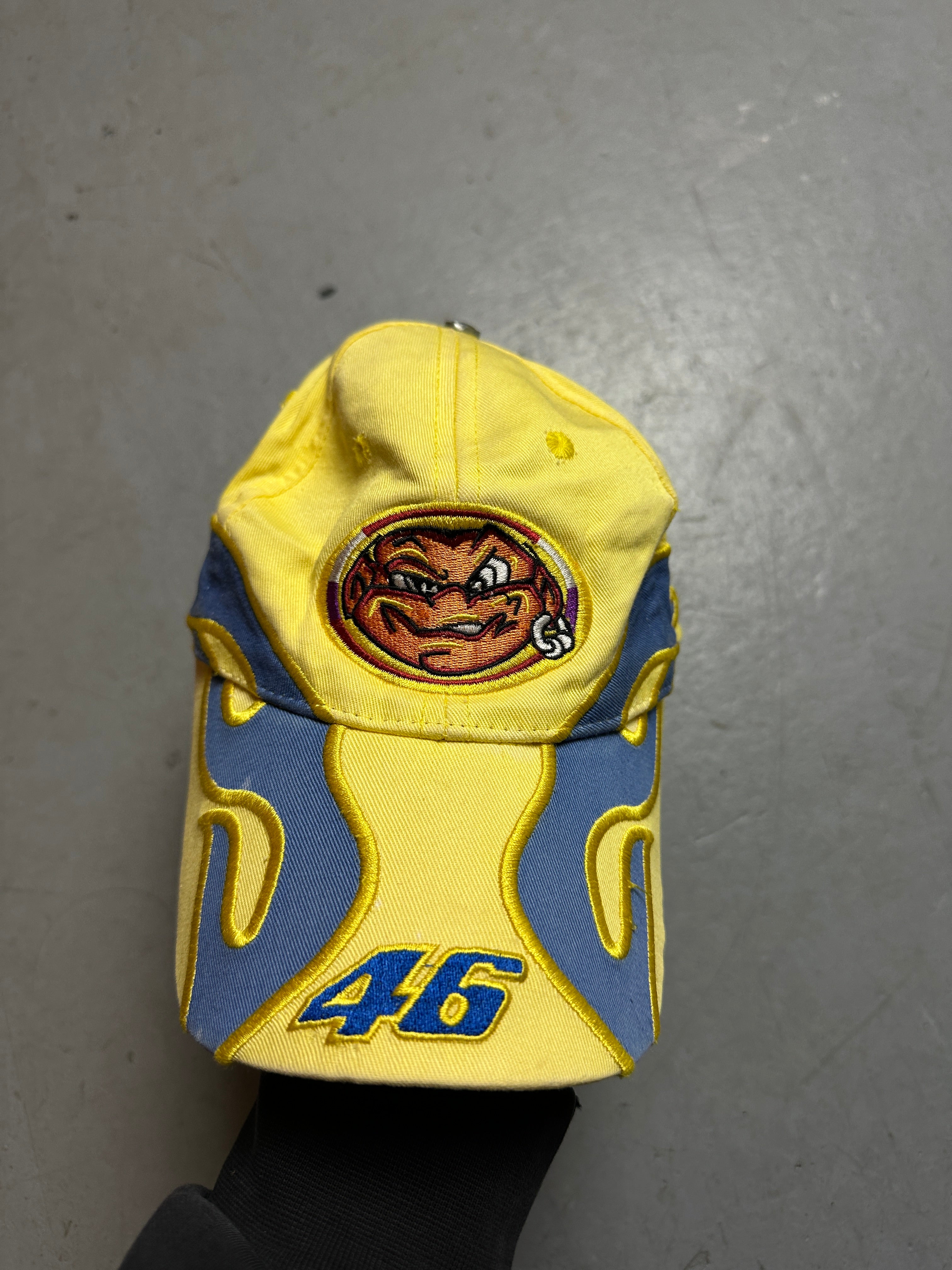 Produktbild Vintage Yellow Racing Cap von vorne 