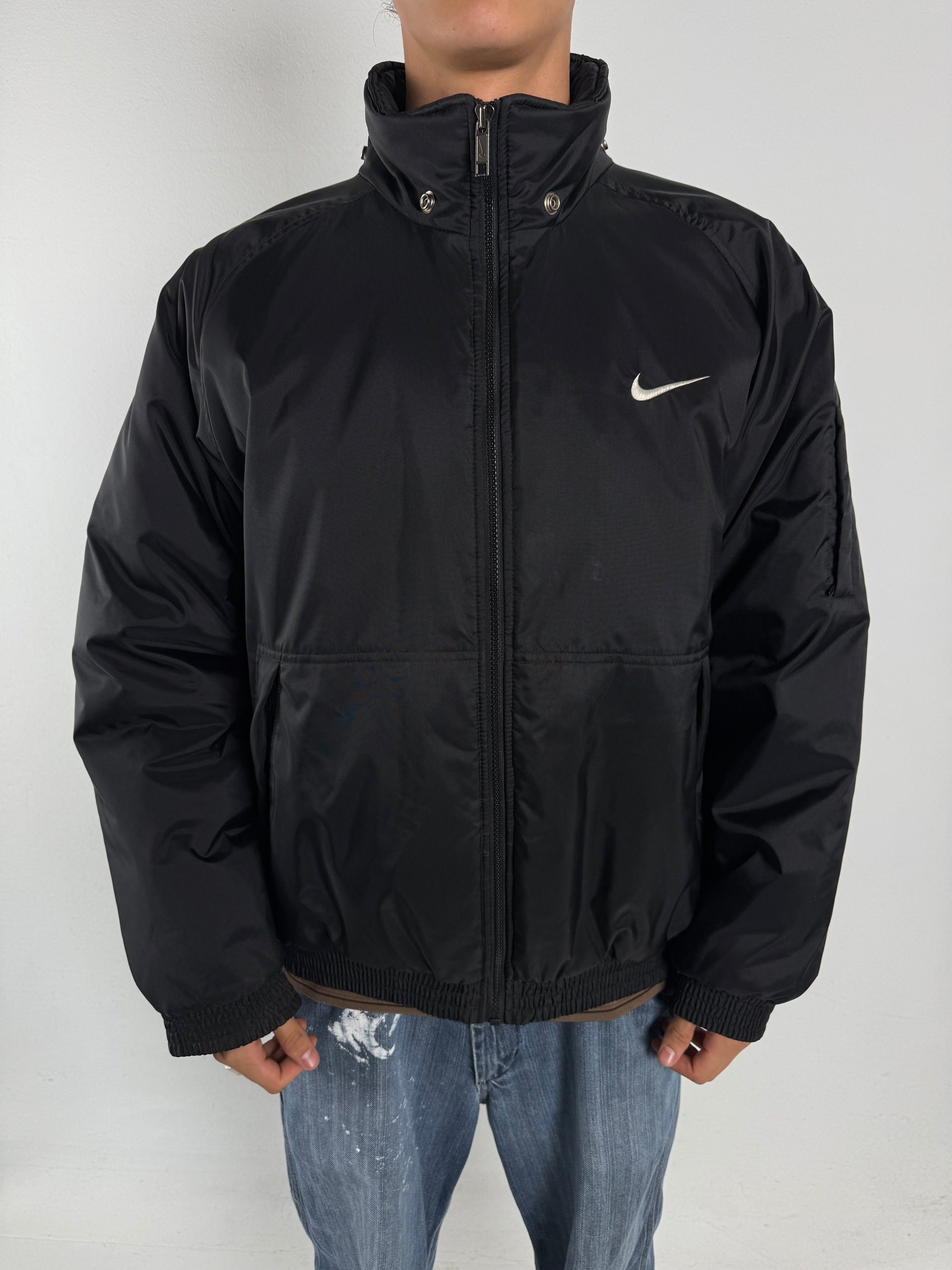 Vintage Nike Black Puffer Jacket XL