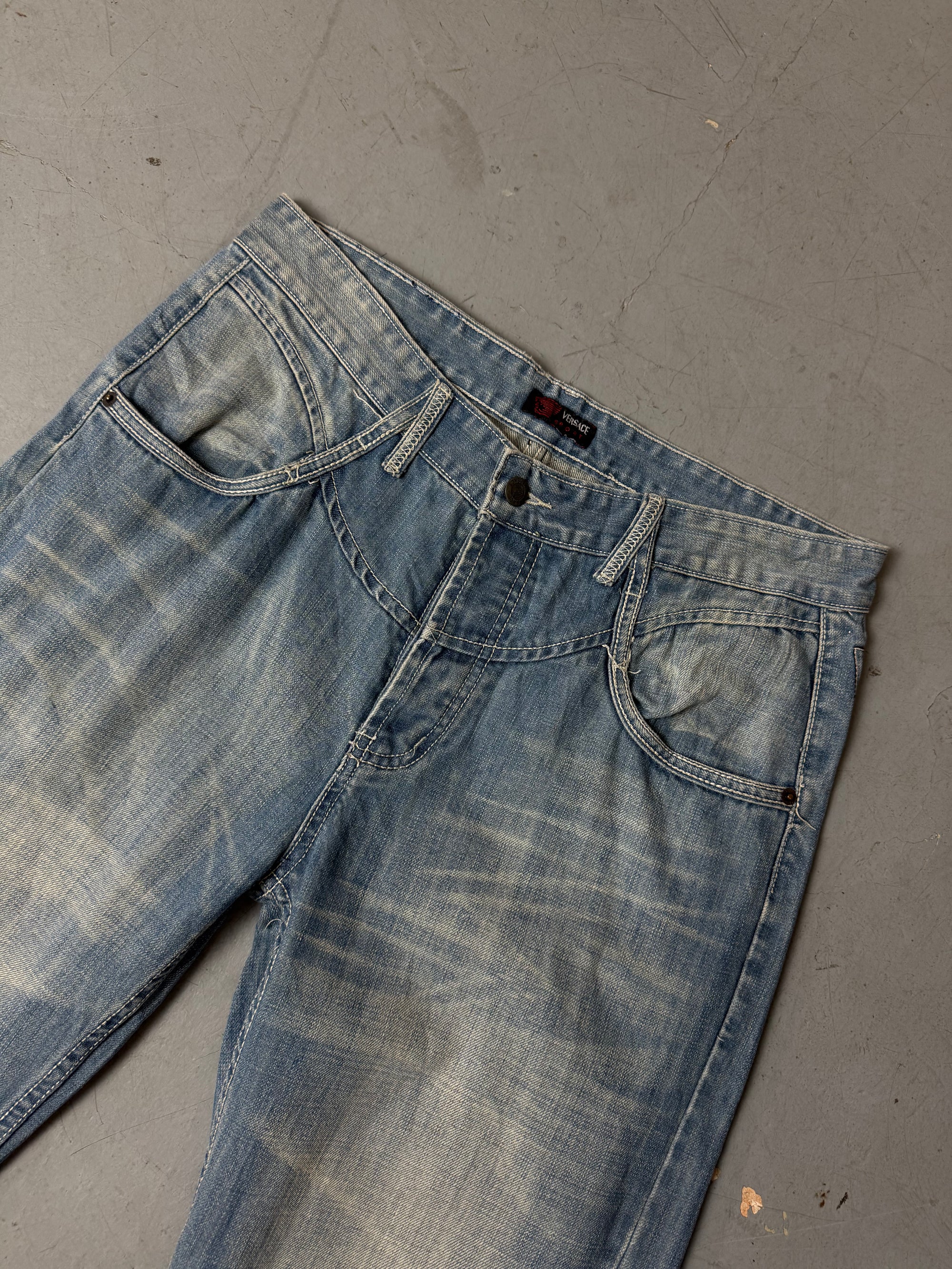 Vintage Versace Sport Baggy Denim M
