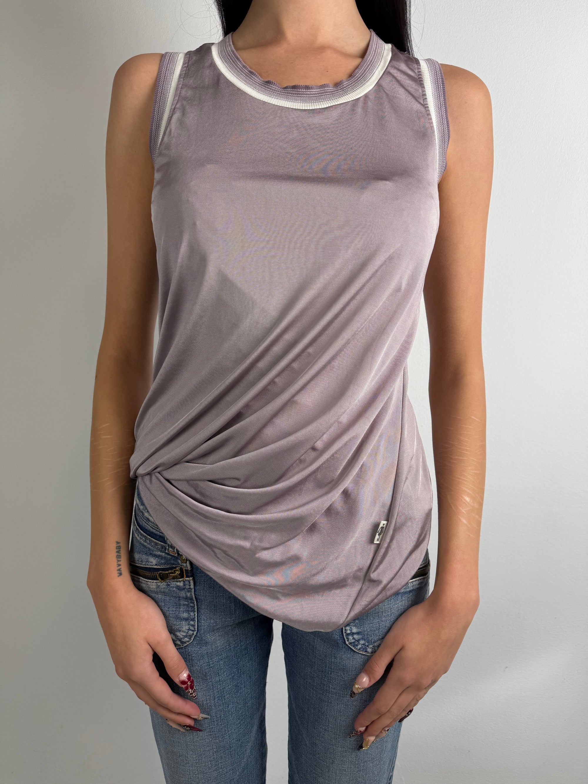 Vintage JPG Jeans Lavender Top M