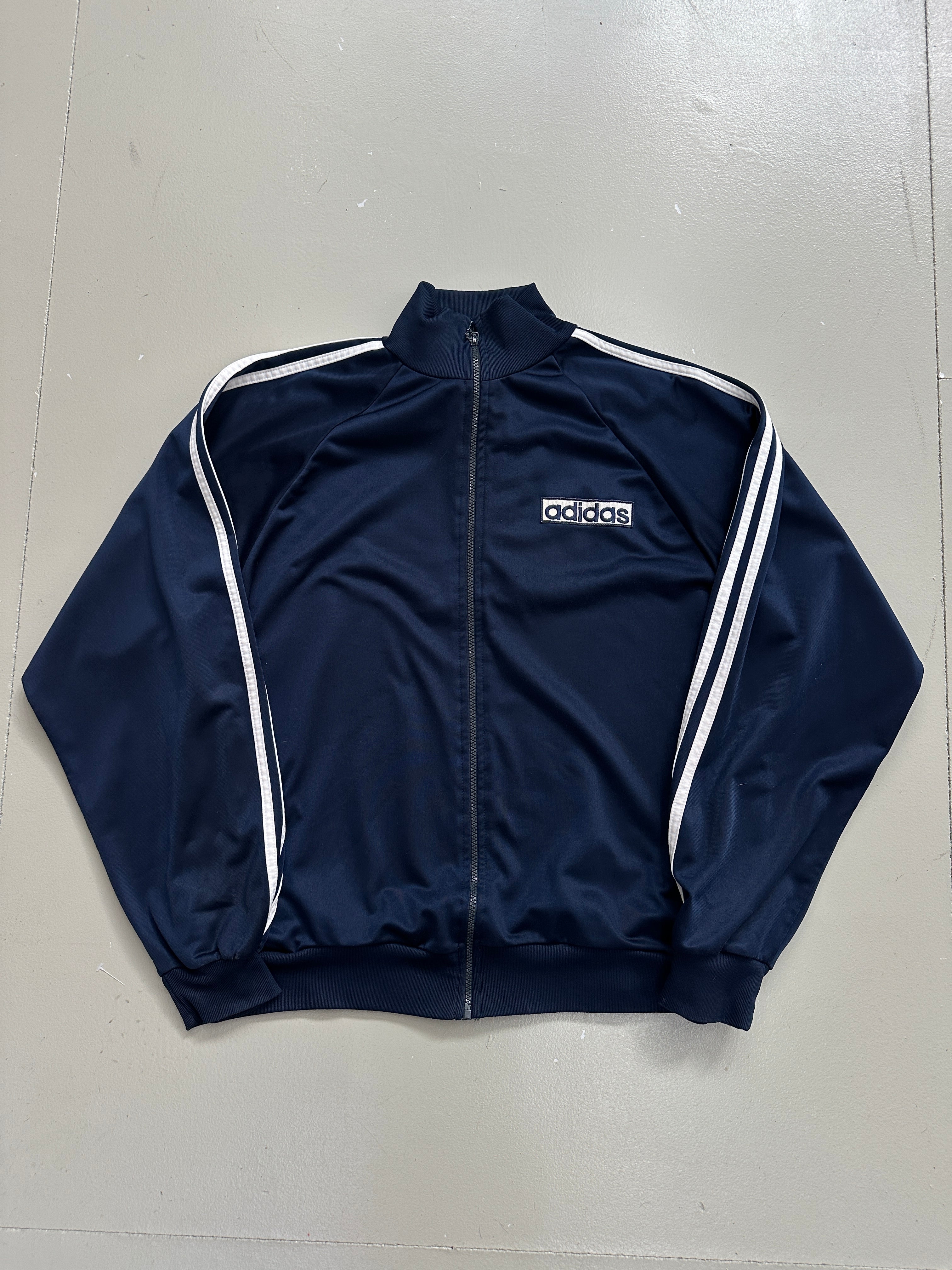 Vintage Adidas Dark Blue Track Jacket XL