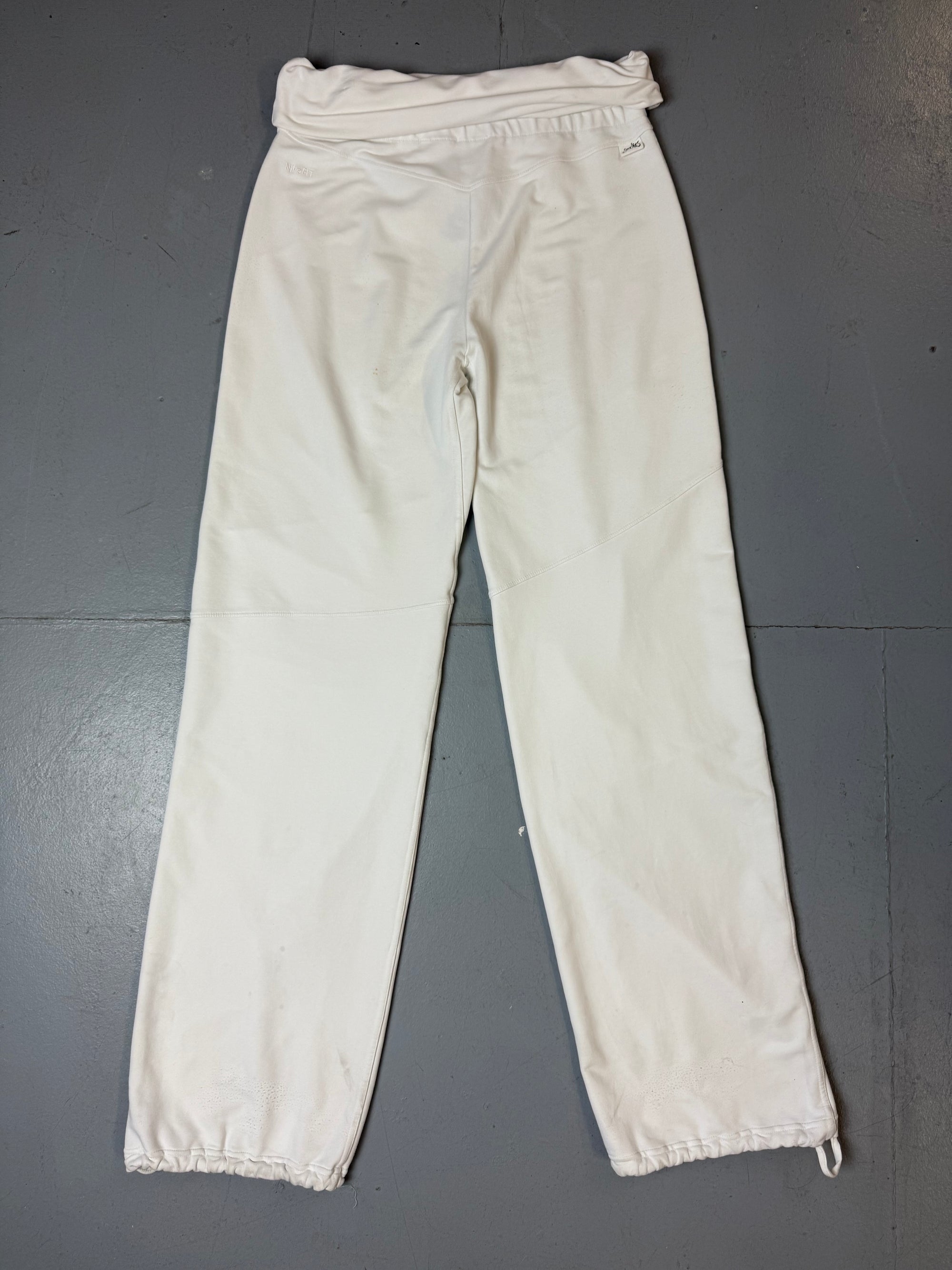 Vintage Nike White Baggy Gym Pants M