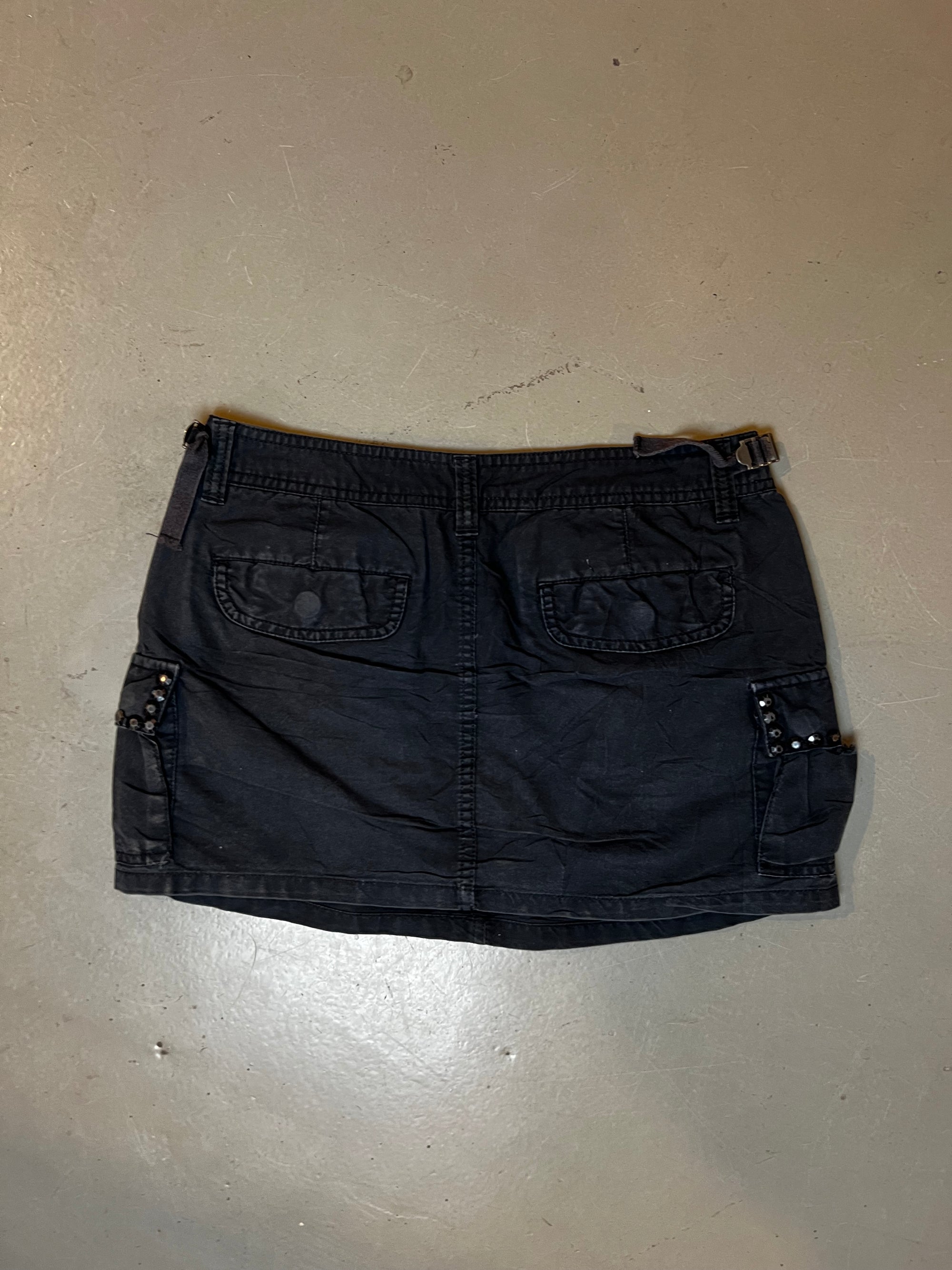 Vintage Black Mini Skirt S/M