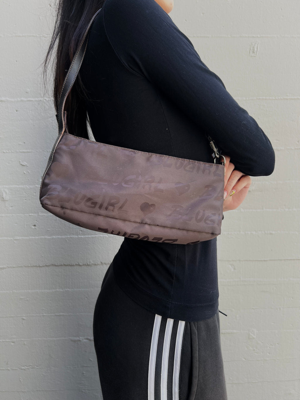 Vintage Blugirl Blumarine Brown Baguette Bag