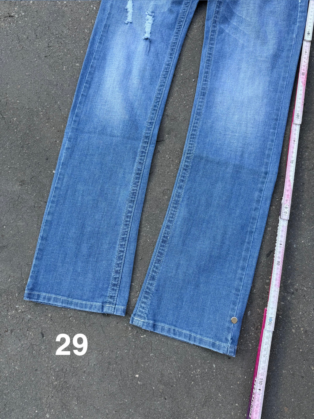 Y2K Laguna Beach „Huntington Beach“ Light Blue Mid Waist Denim + BOX