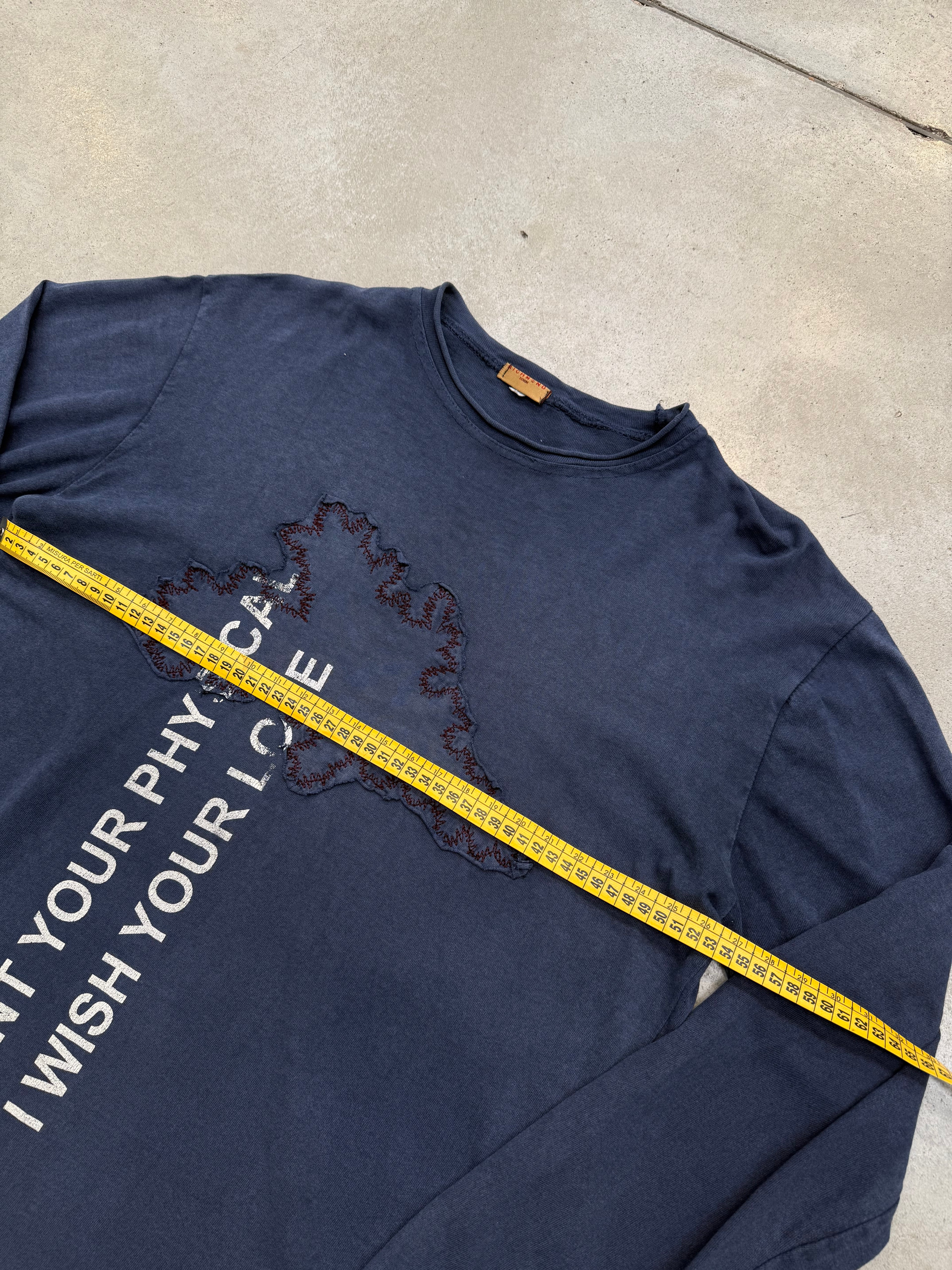 Vintage Richmond Blue Printed Longsleeve L