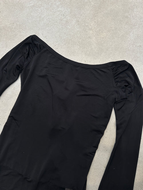 Vintage Denny Rose Black Backless Dress S