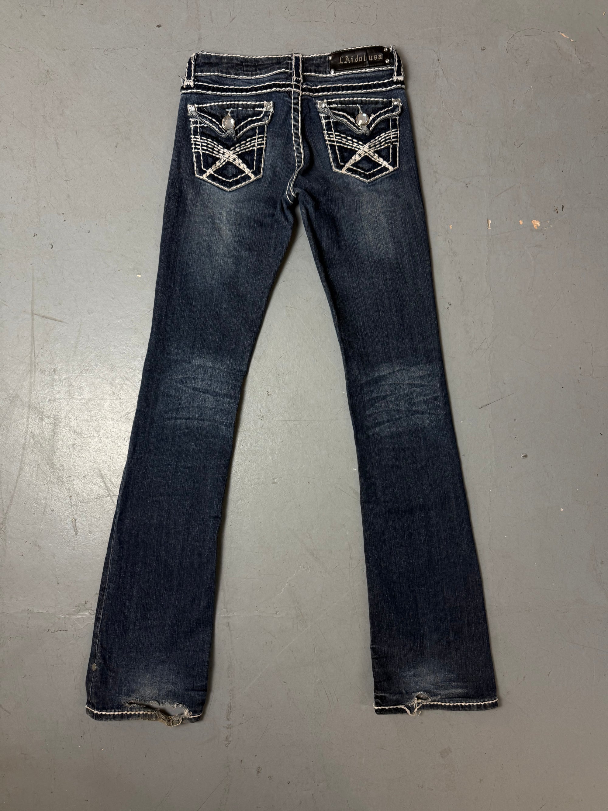Vintage LA Idol Low Waist Straight Leg Denim XS