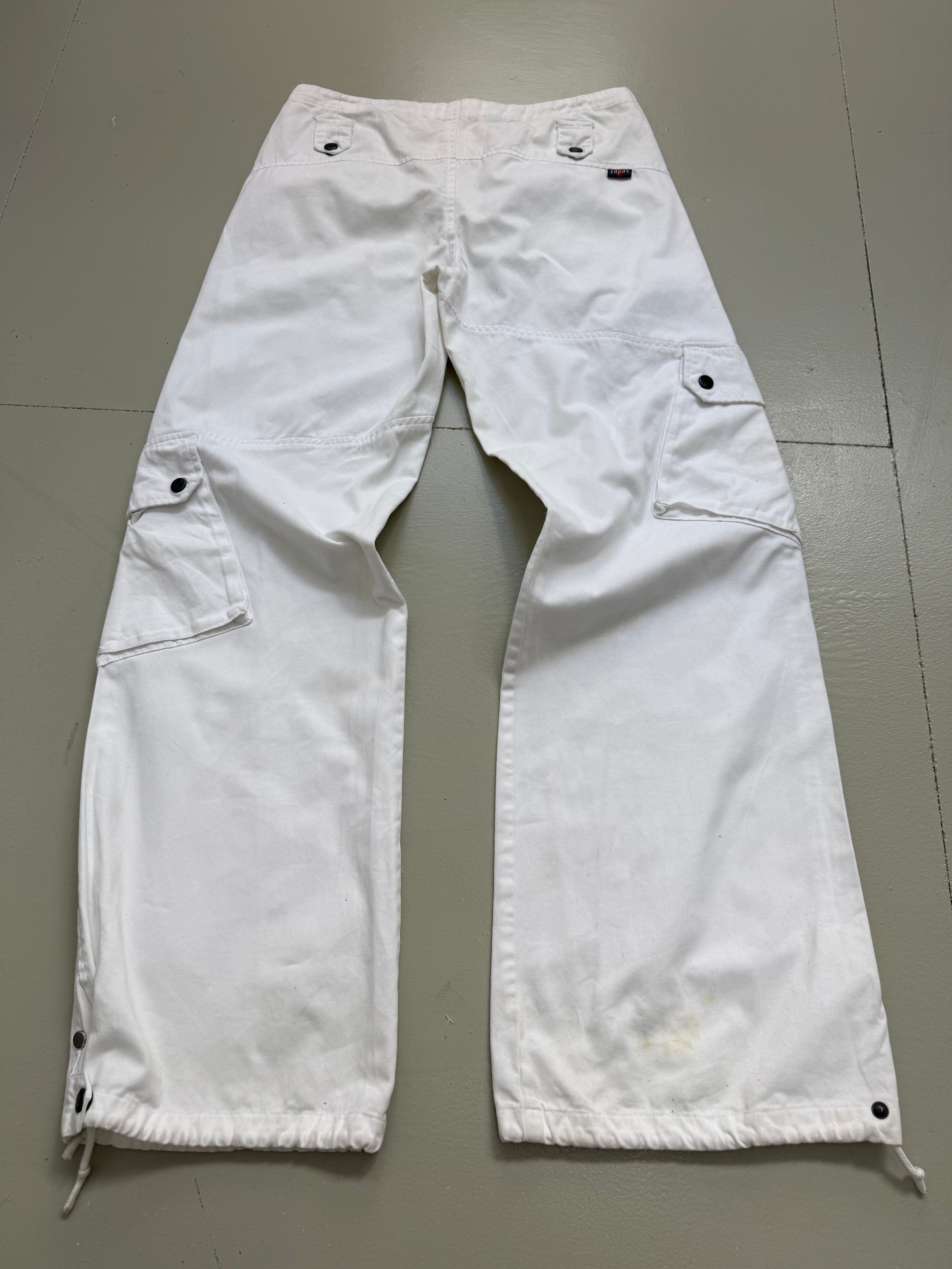 Vintage White Light Cargo Pants M