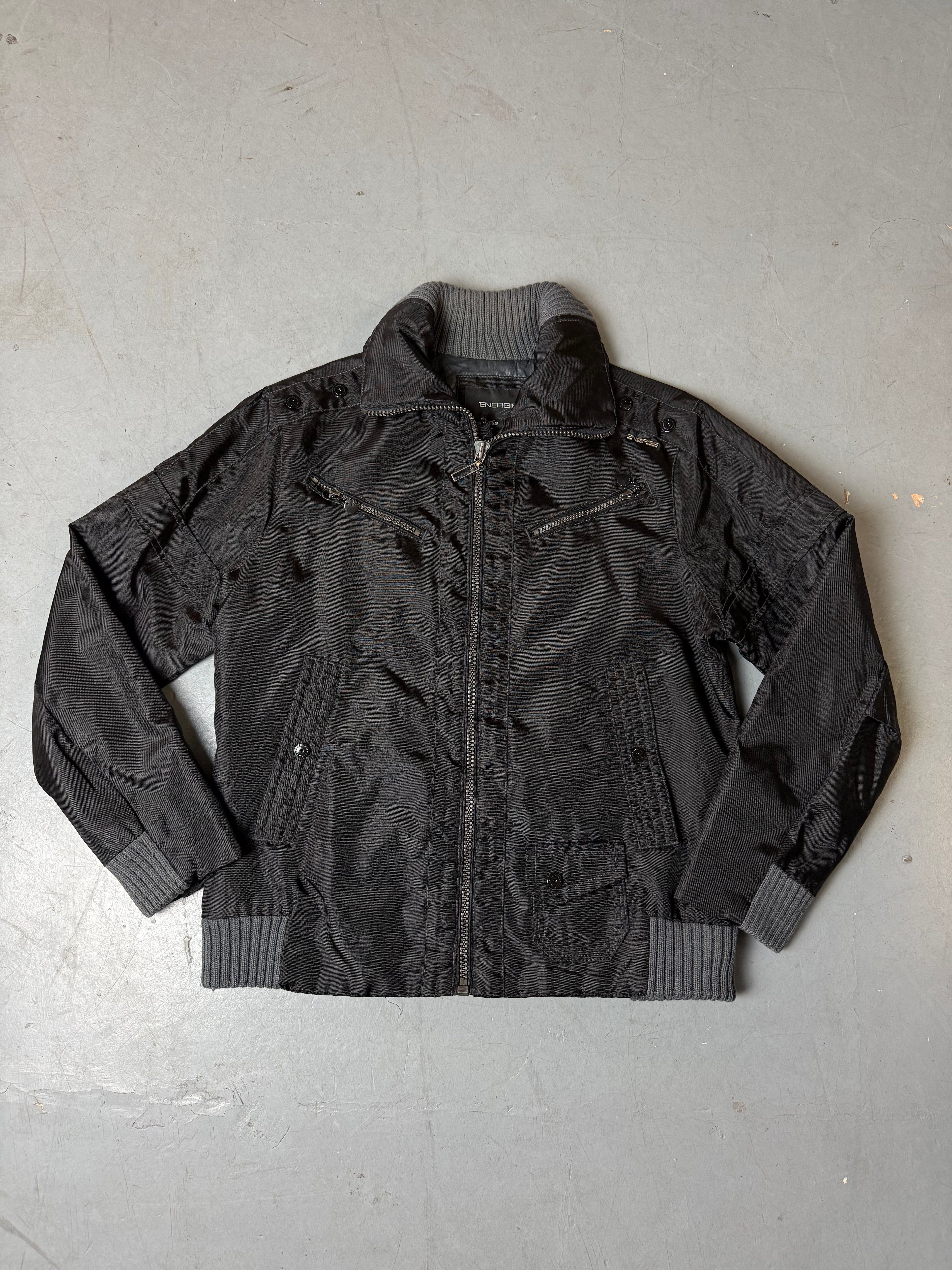 Vintage Energie Black Outerwear Jacket L