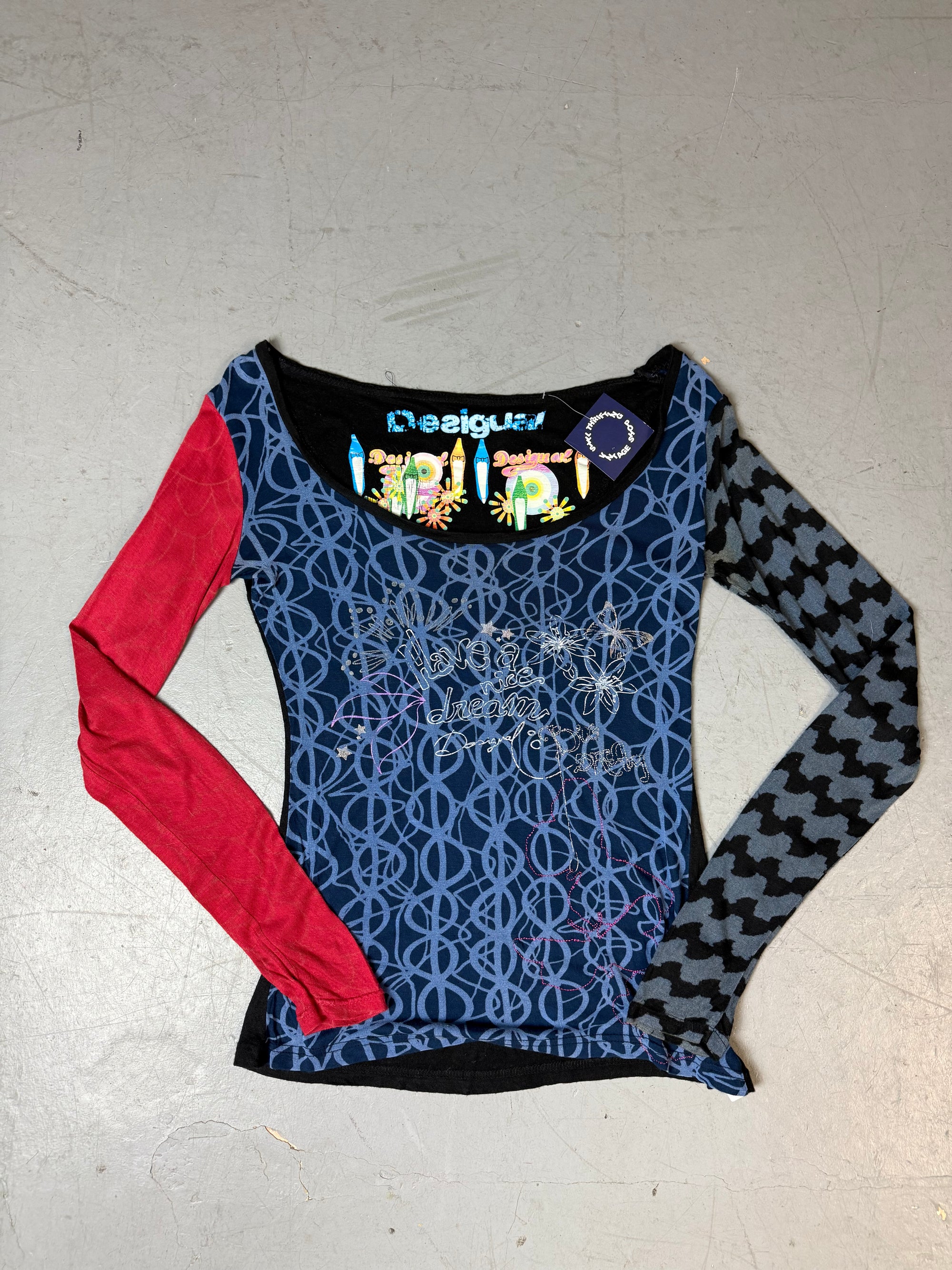 Vintage Desigual Colorful Longsleeve S/M