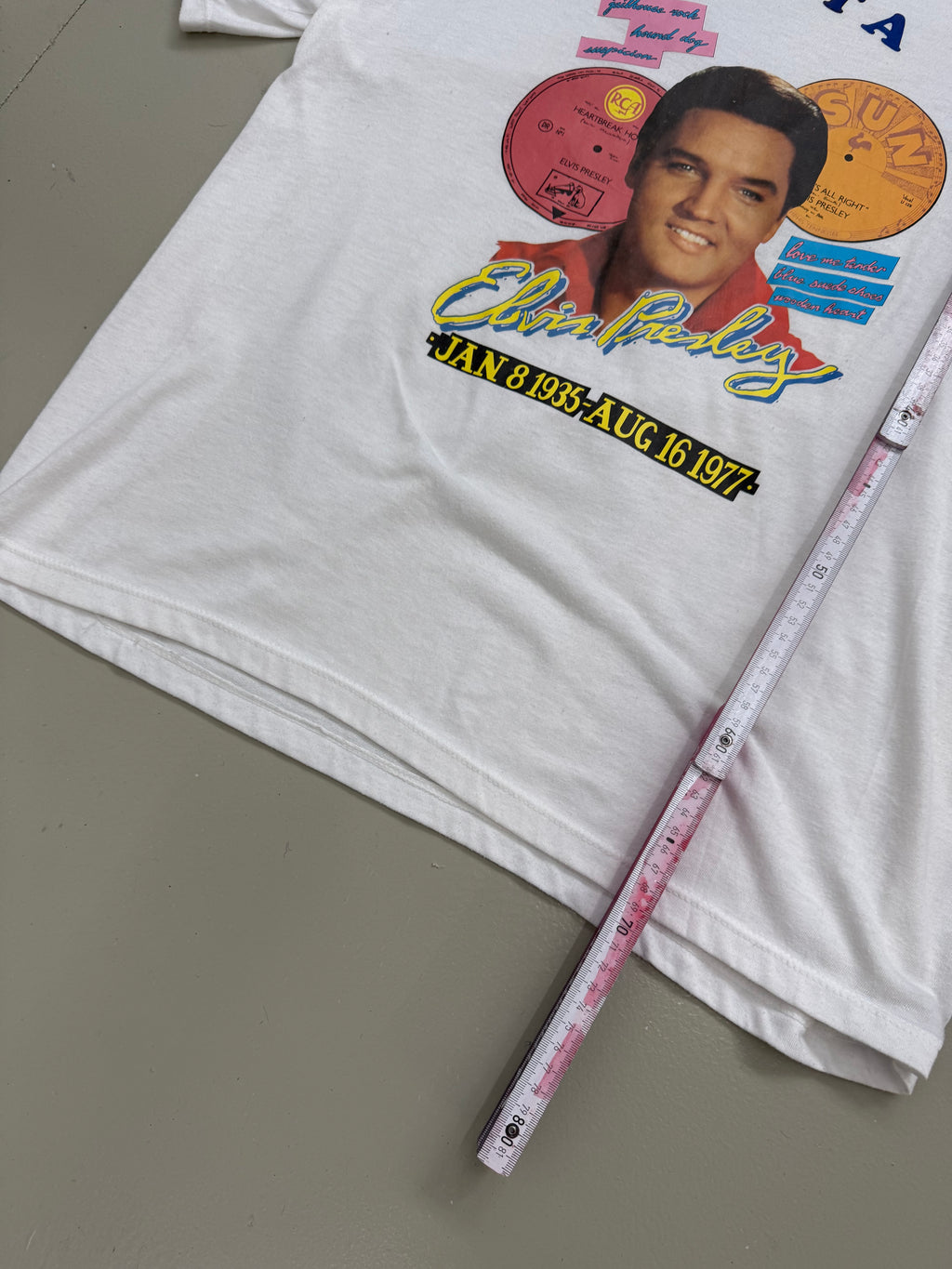 Vintage 1990s Printed Elvis Presley T-Shirt XL