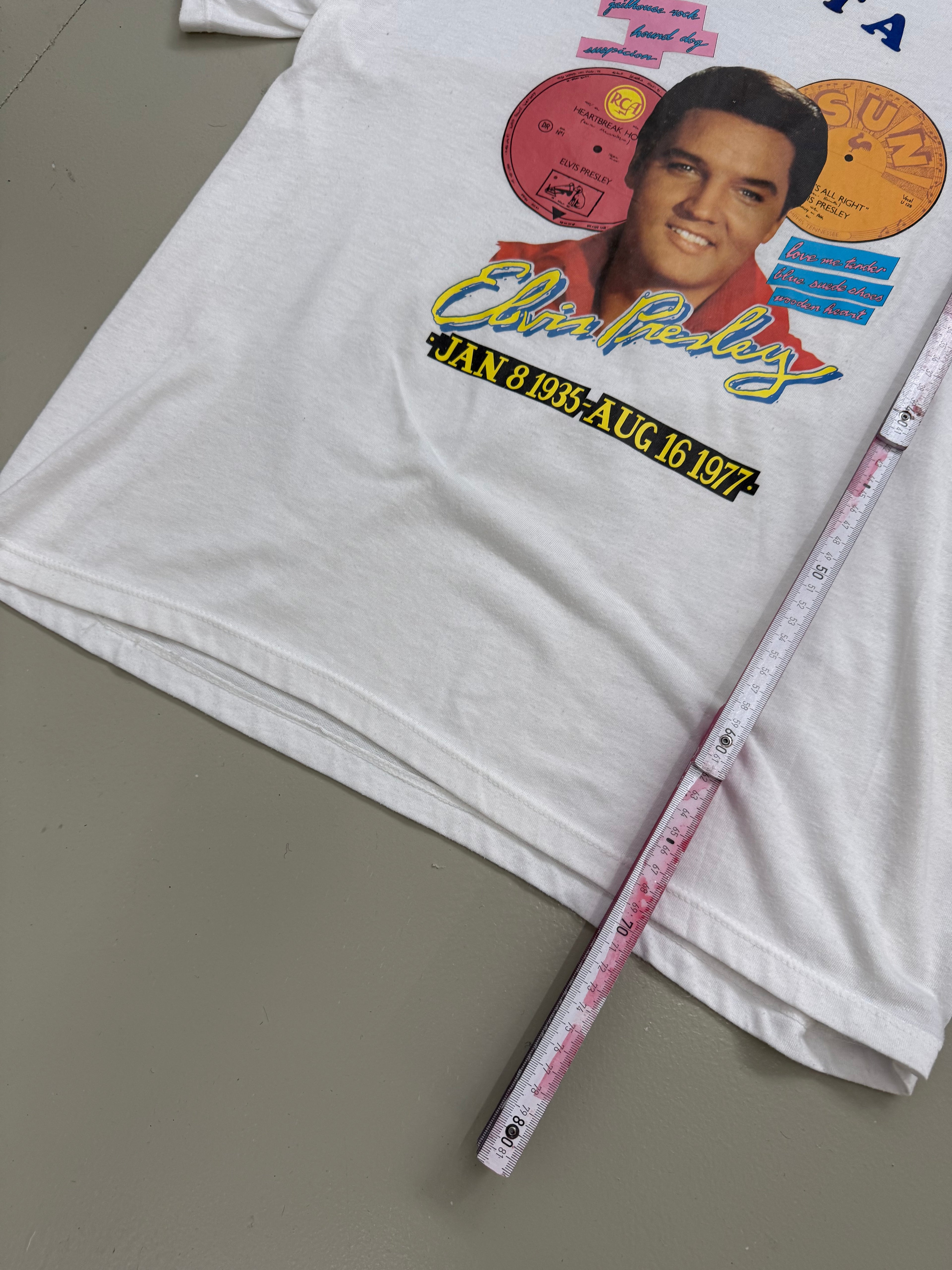 Vintage 1990s Printed Elvis Presley T-Shirt XL