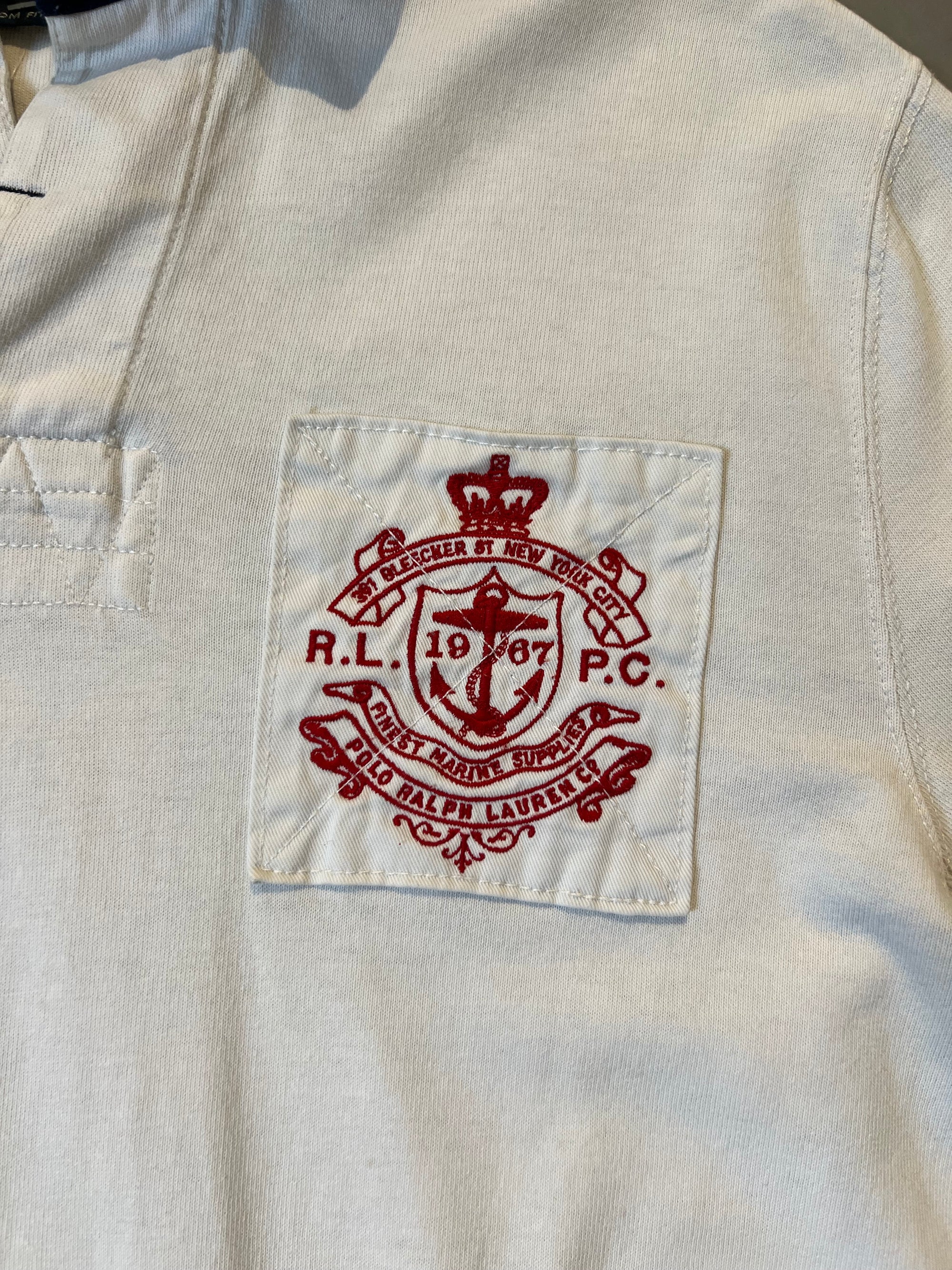 Vintage Ralph Lauren Longsleeve Polo White M/L