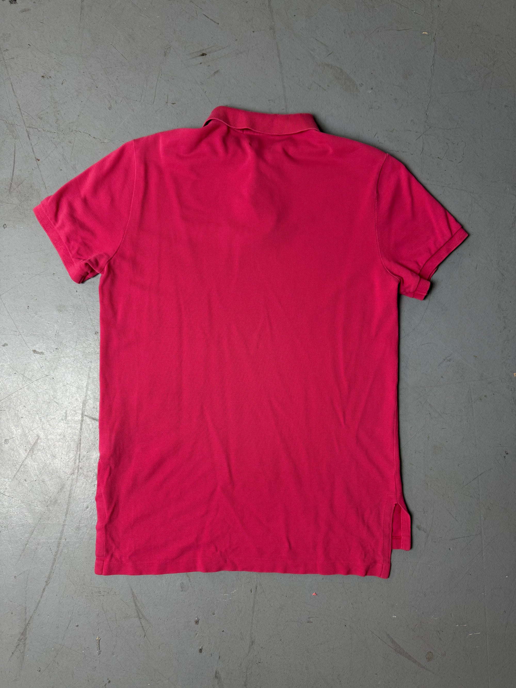 Produktbild von einem Vintage Ralph Lauren Pink Polo Shirt von hinten