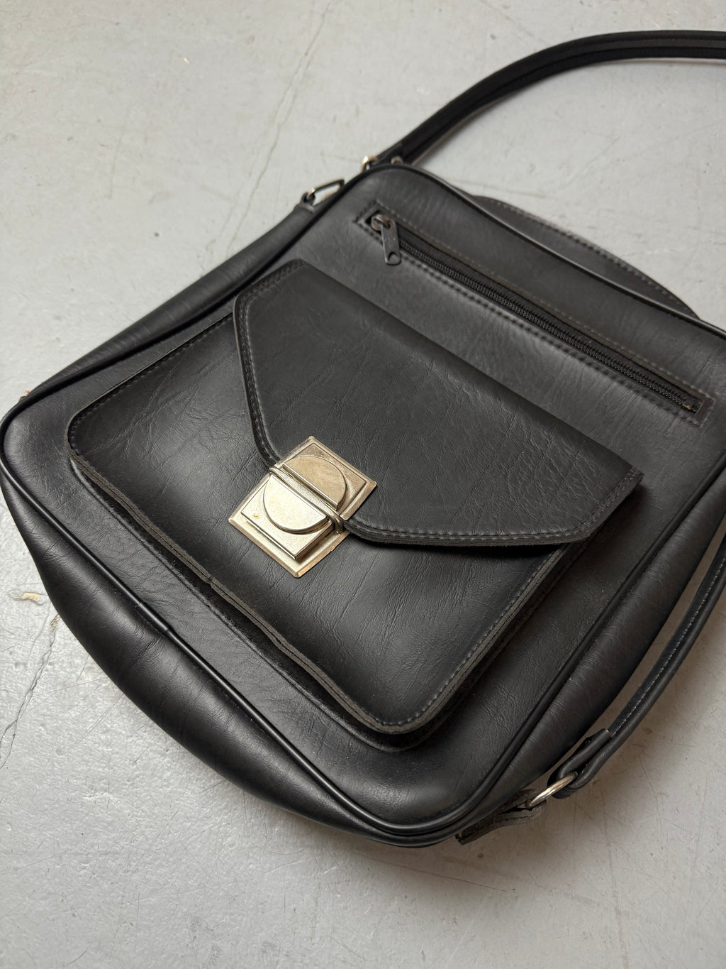 Vintage Pepe Black Crossbody Bag. Unisex. Y2K Second Hand 2000s Fashion