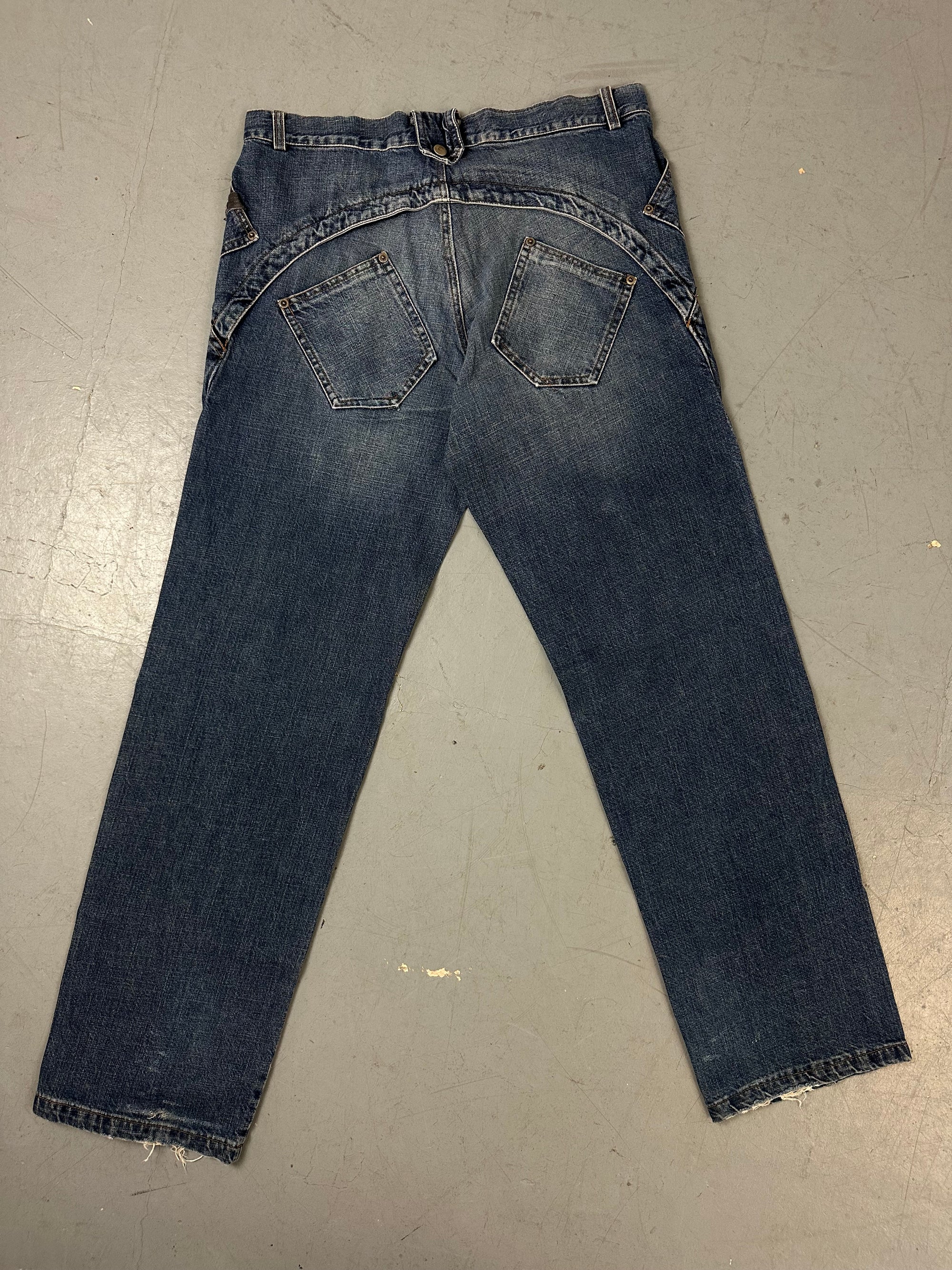 Vintage Blue Flared Denim L/XL
