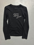 Vintage Calvin Klein Glitter Longsleeve for women. Y2K Second Hand 2000s Fashion 