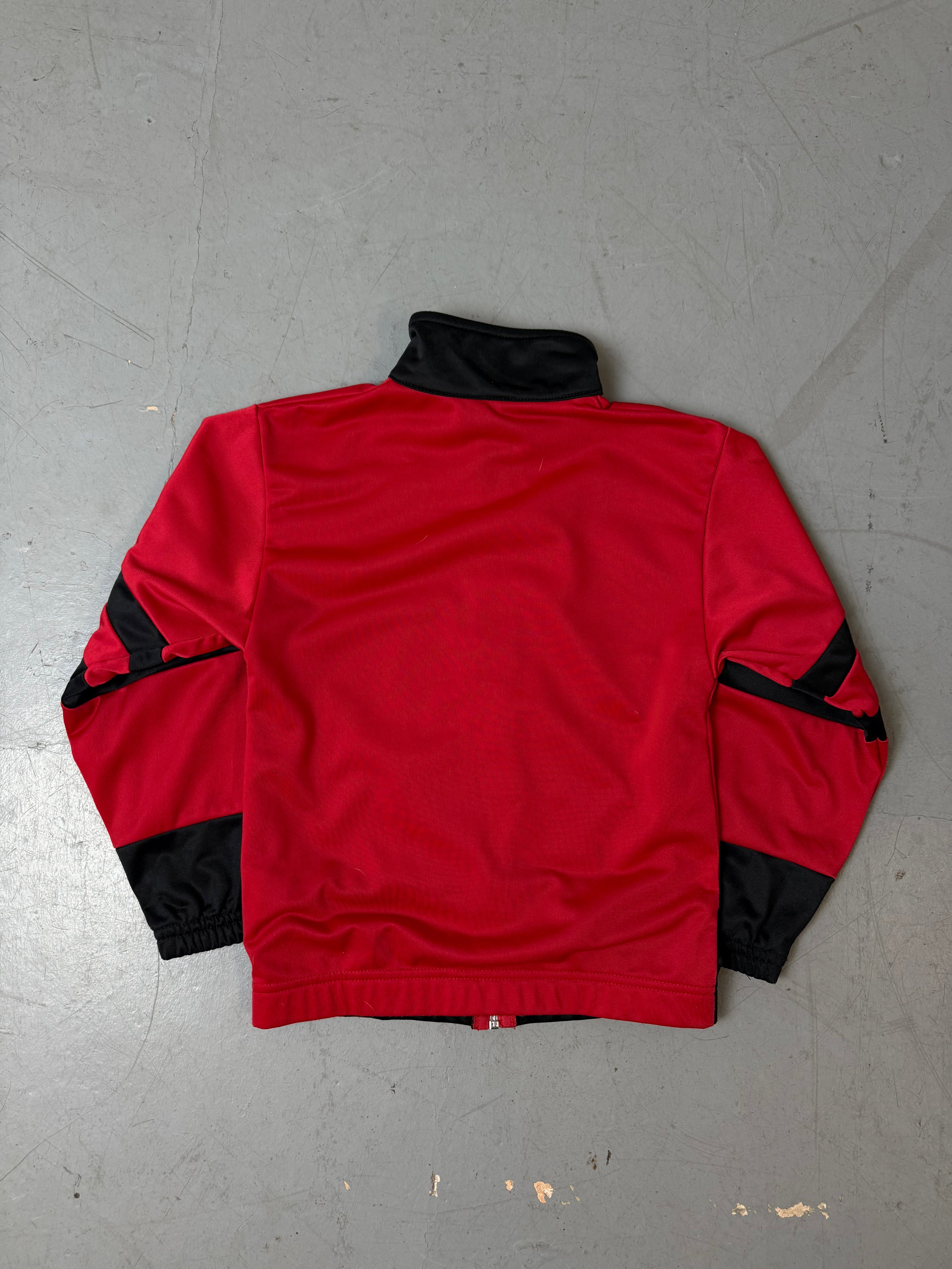 Vintage Kids Red Track Jacket Size 128
