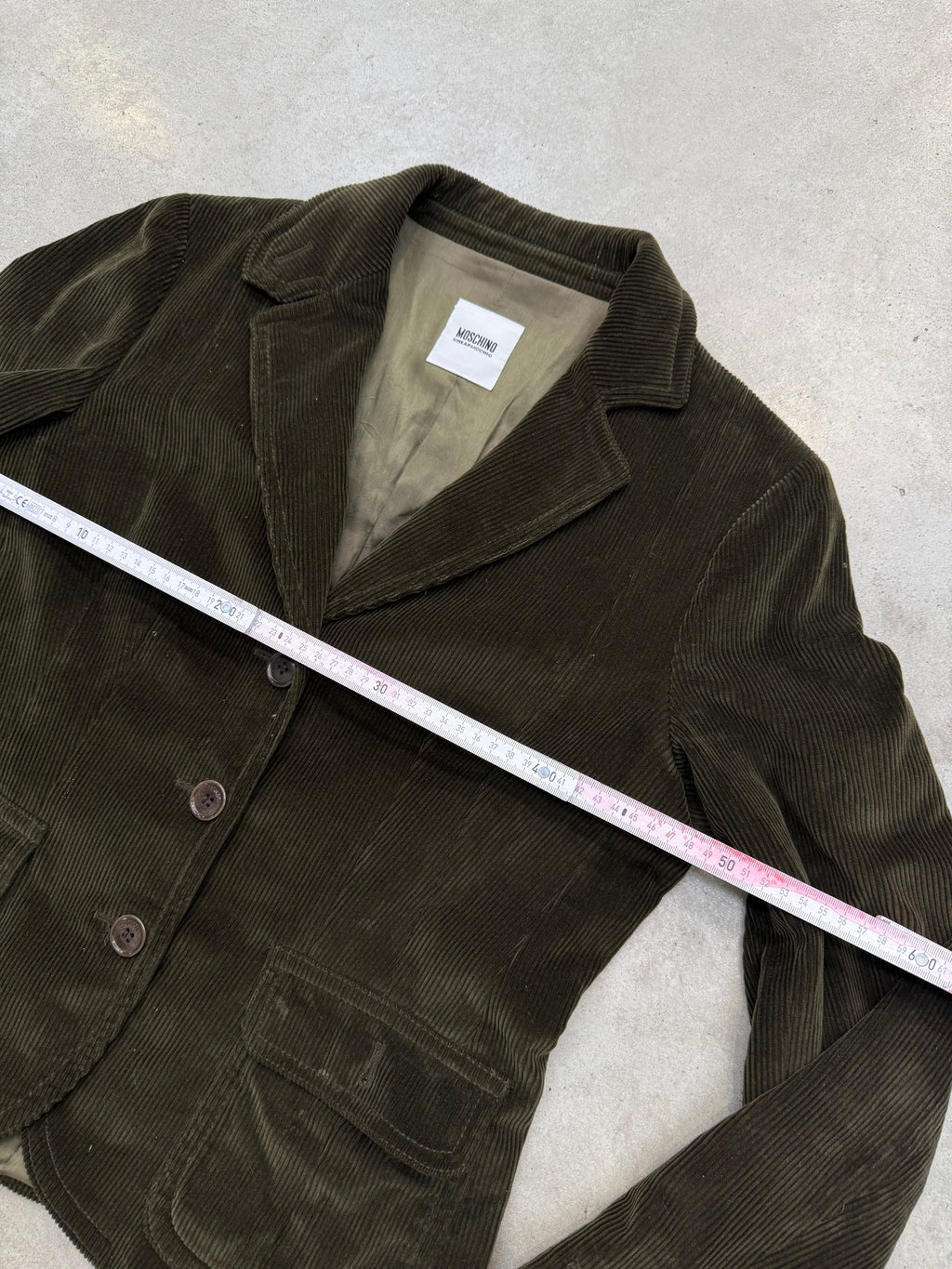 Vintage Moschino Green Cord Blazer M