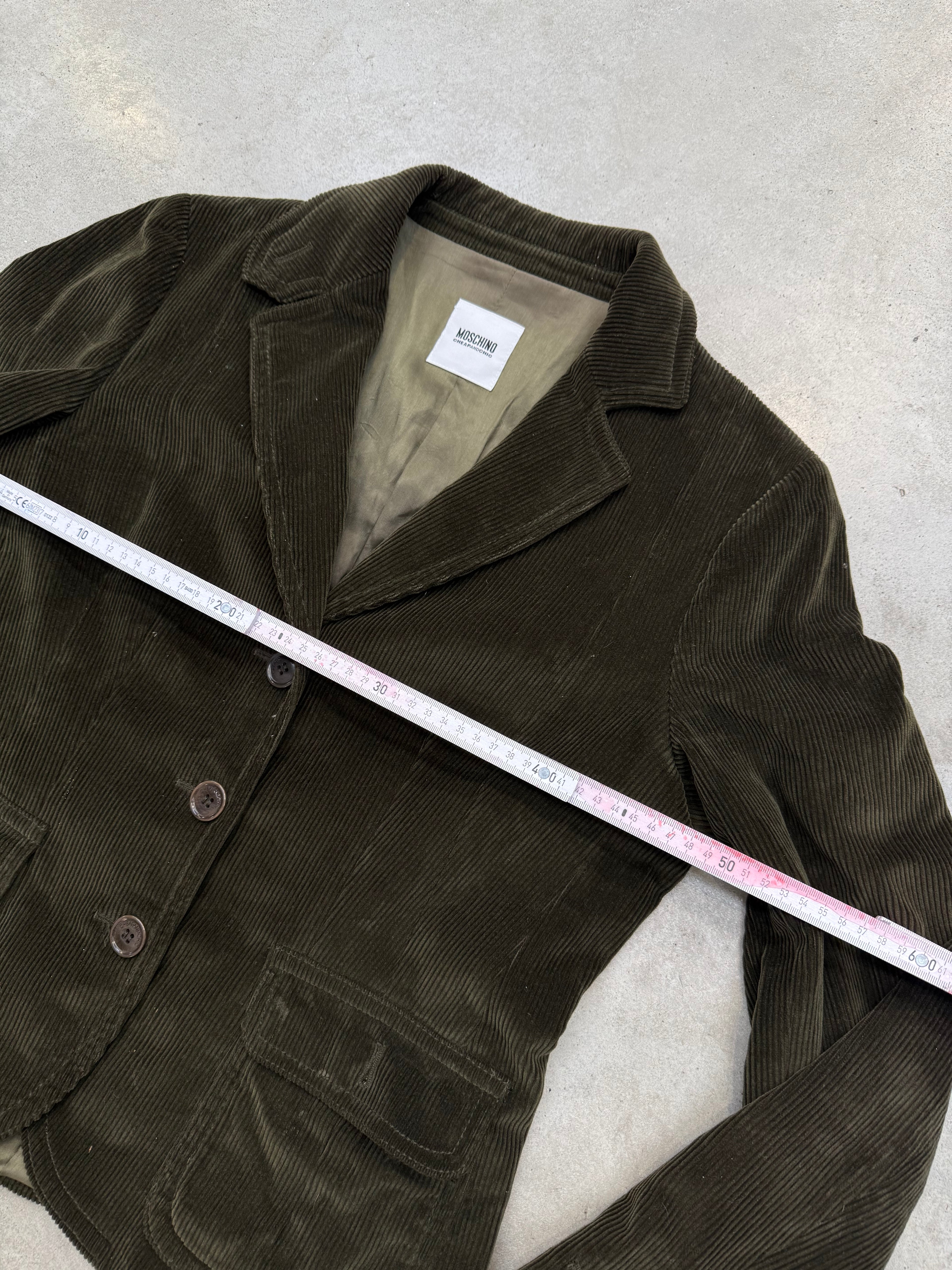 Vintage Moschino Green Cord Blazer M