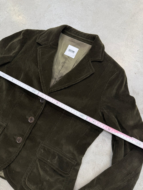 Vintage Moschino Green Cord Blazer M