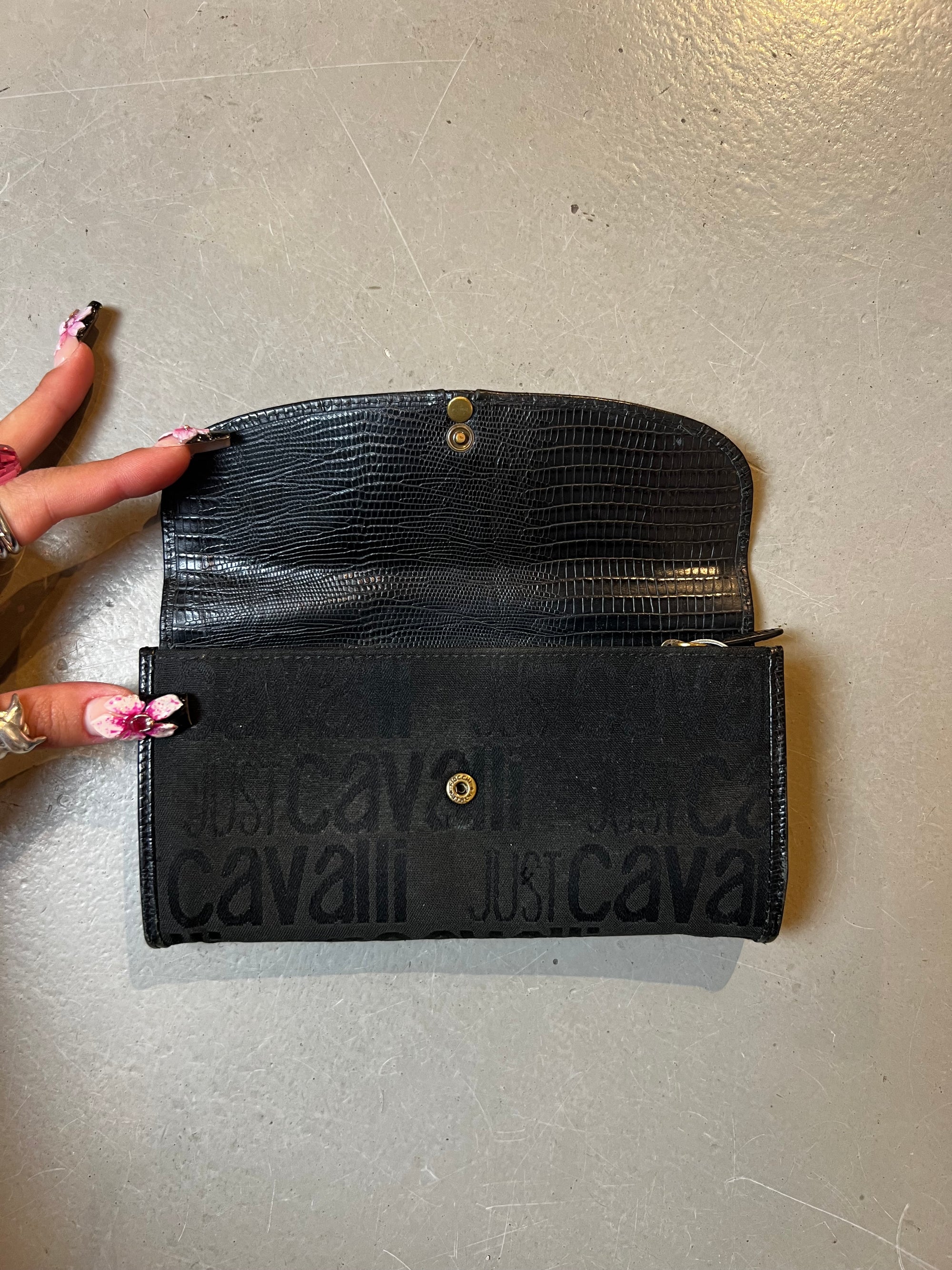 Vintage Black Just Cavalli Wallet