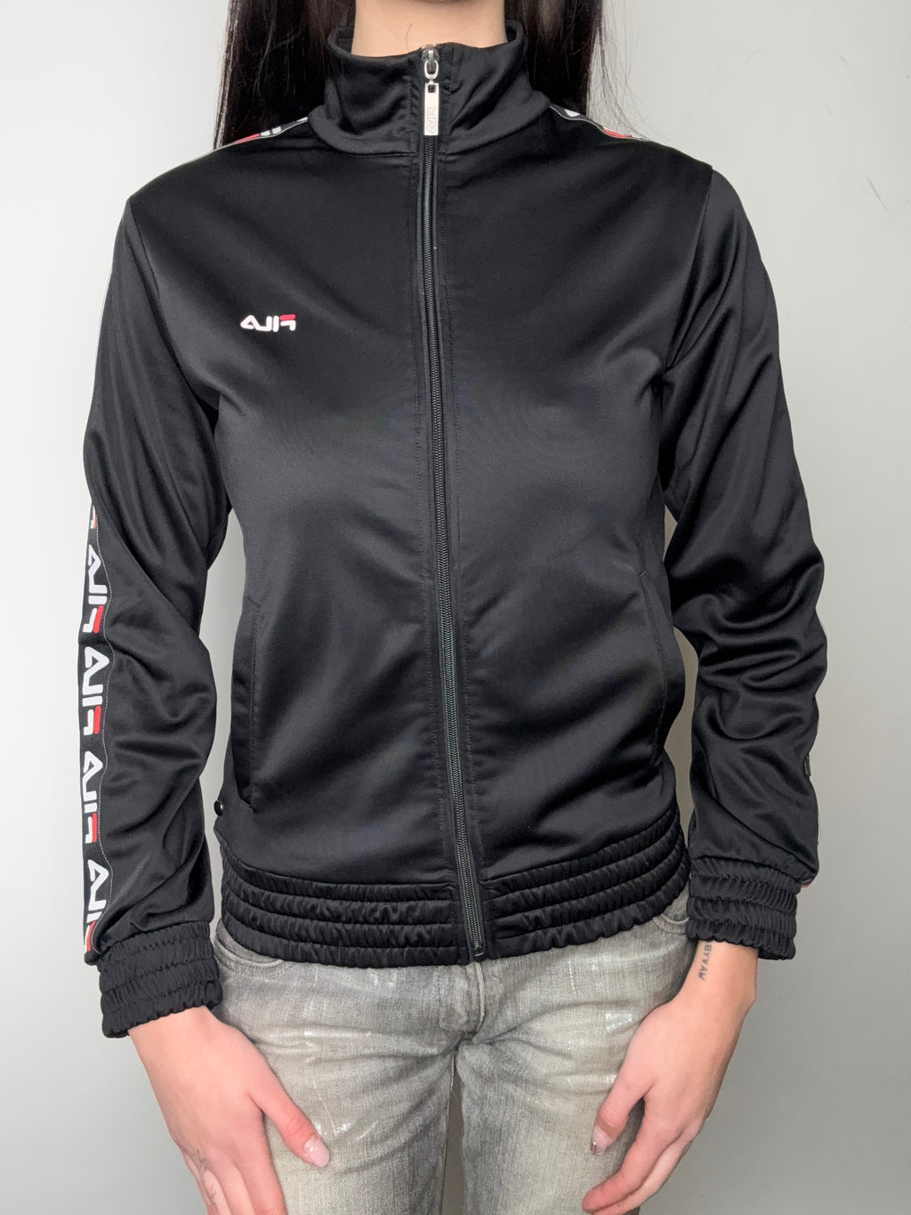 Vintage Fila Black Track Jacket XS