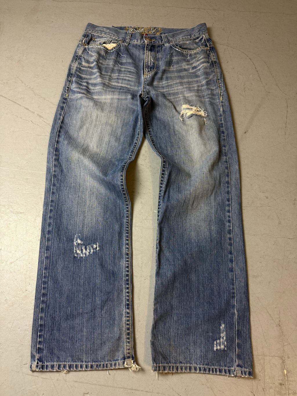 Productbild von Vintage Ruthless Art Baggy Denim with Backprint XL von vorne 